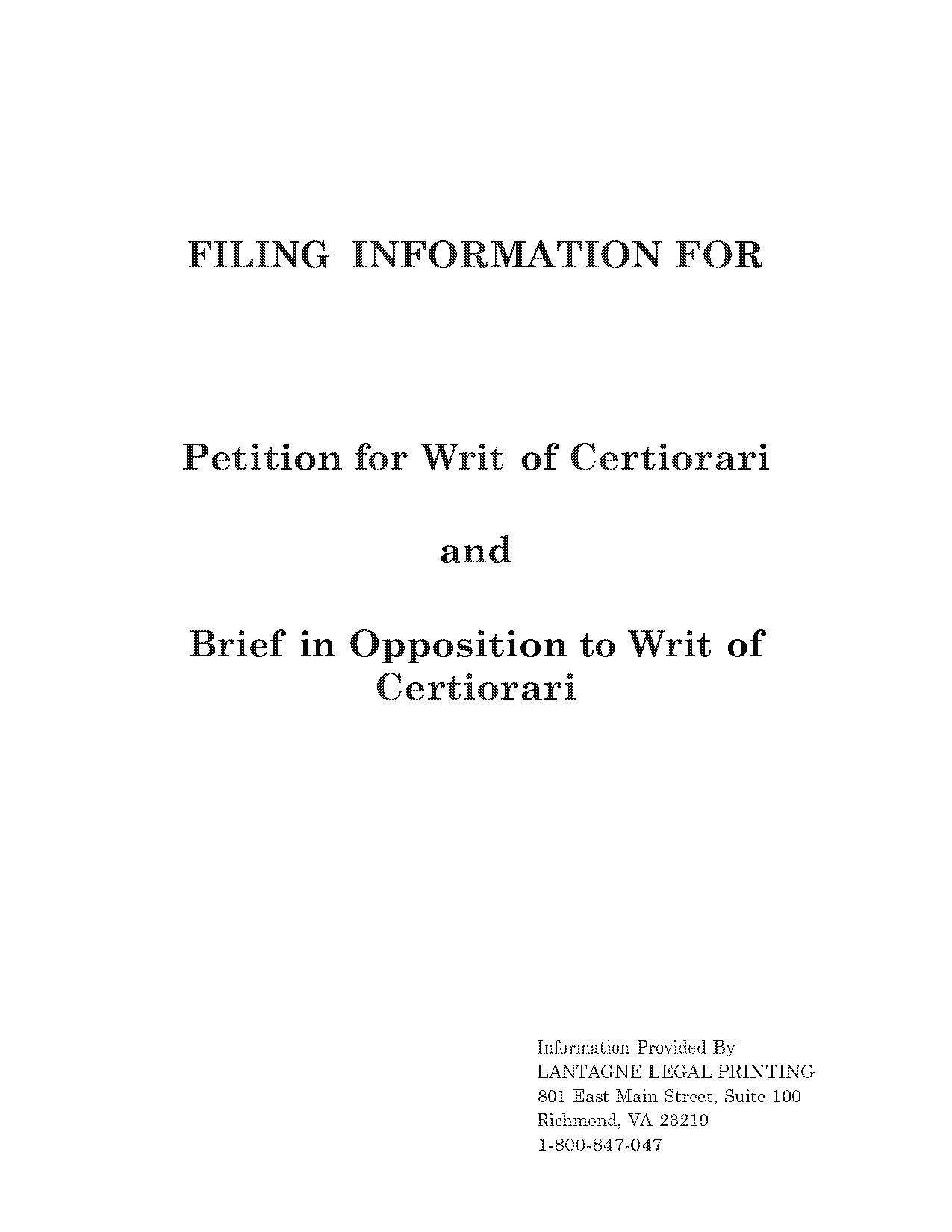 word count writ for certiorari