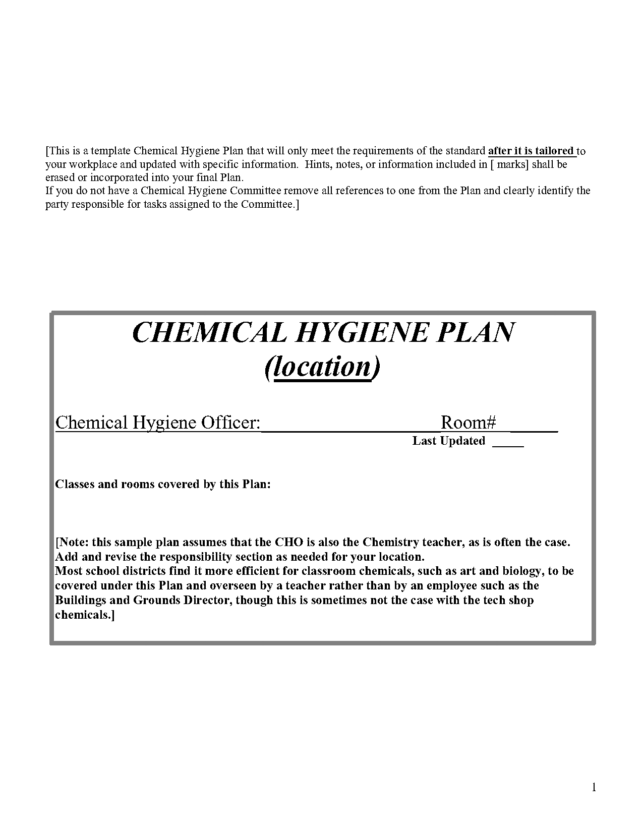 hazardous chemical label template