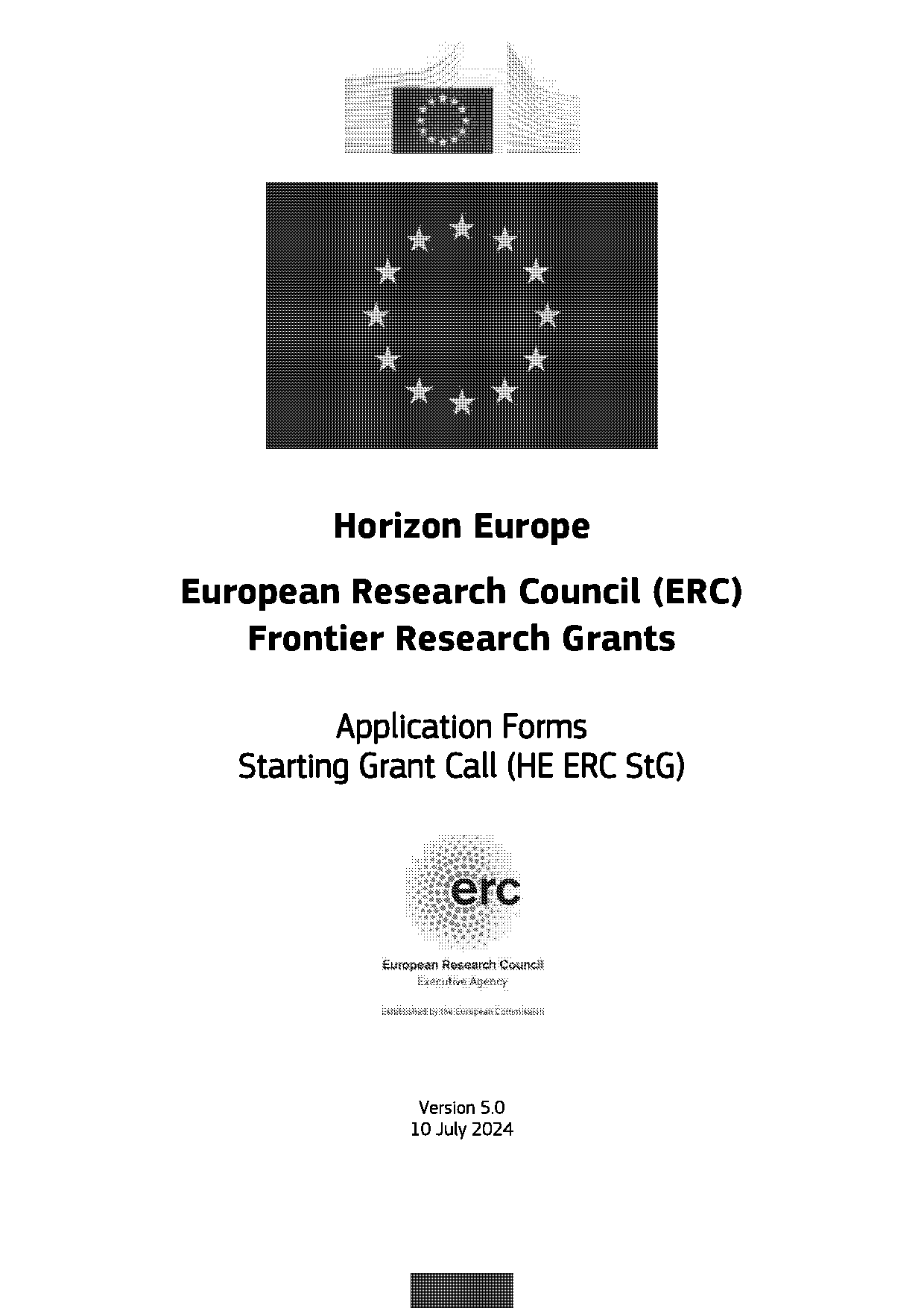 erc starting grant evaluation form