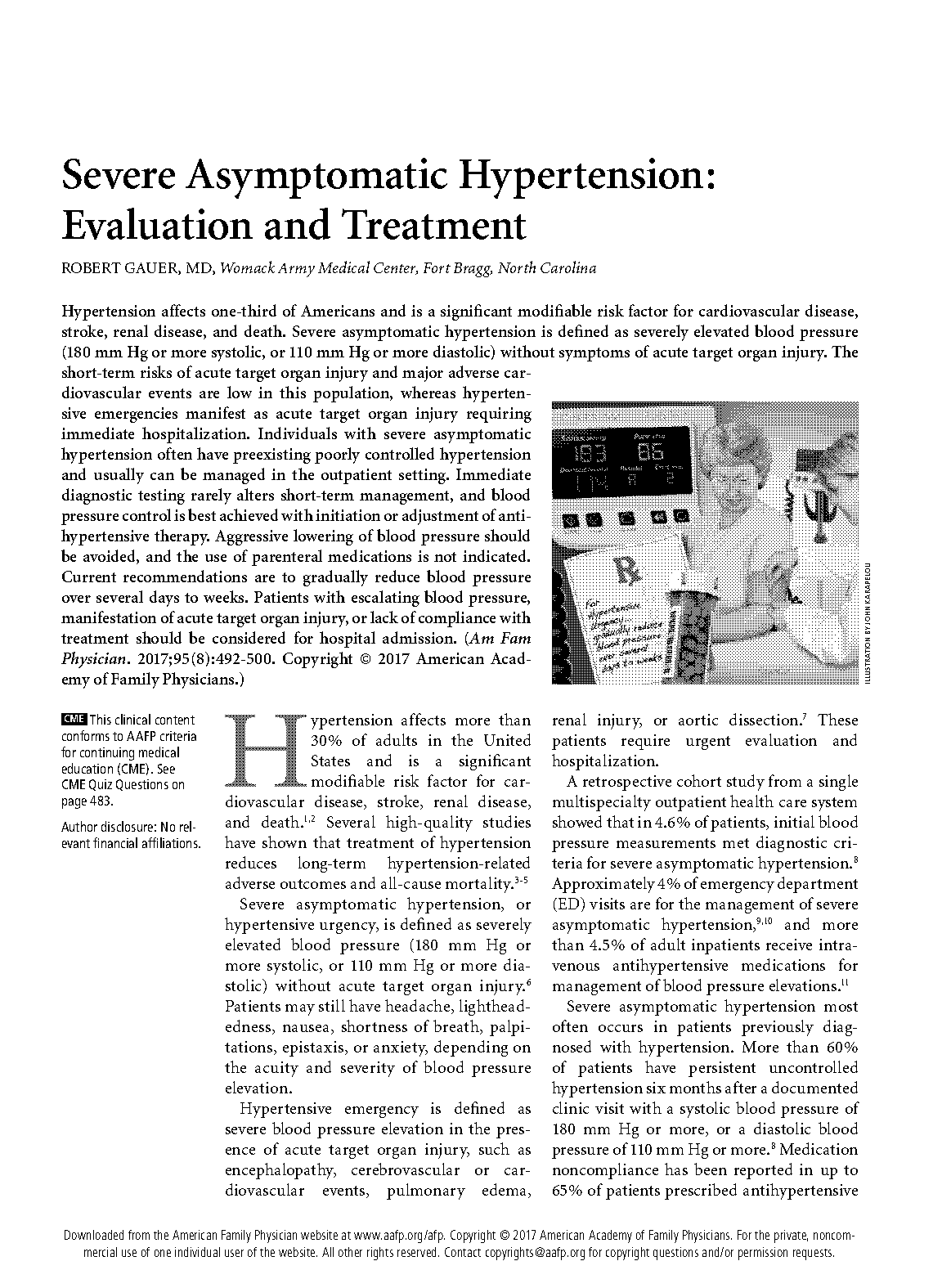 severe asymptomatic hypertension evaluation and treatment pdf