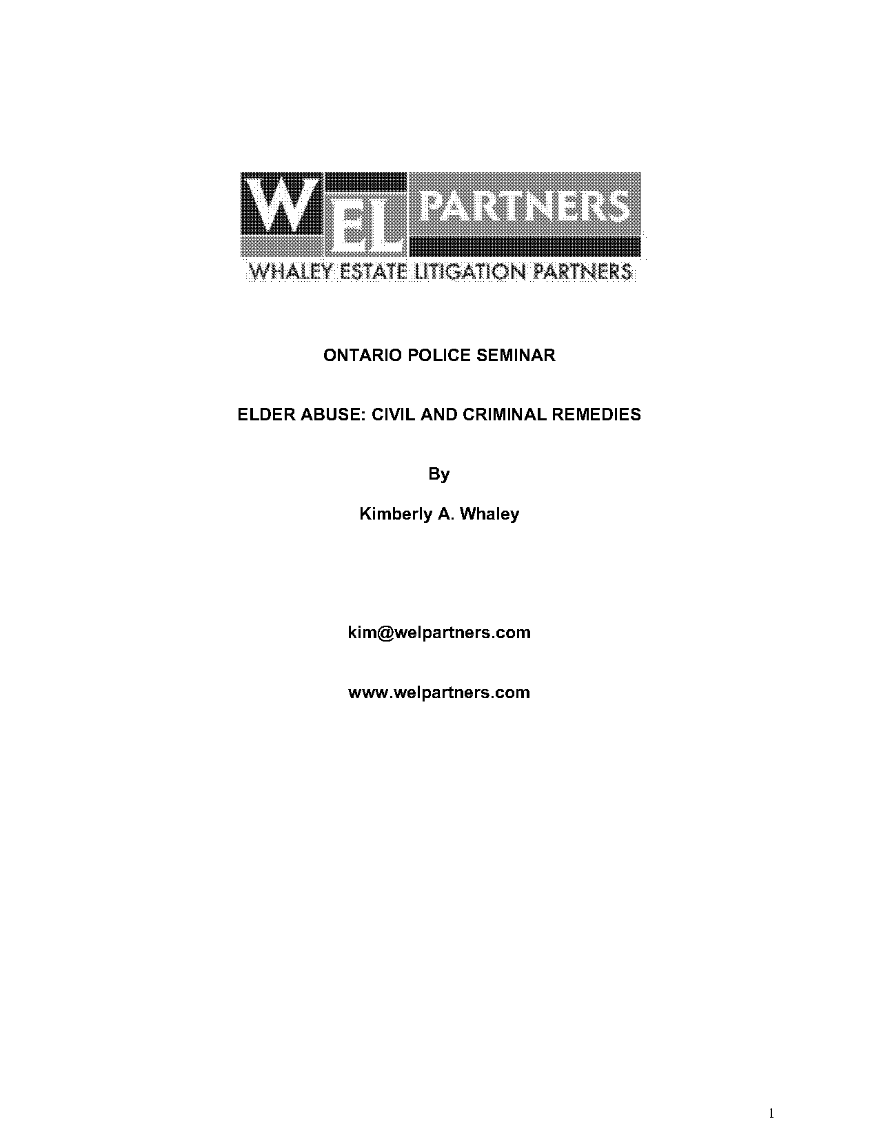 protection of persons in care act ontario