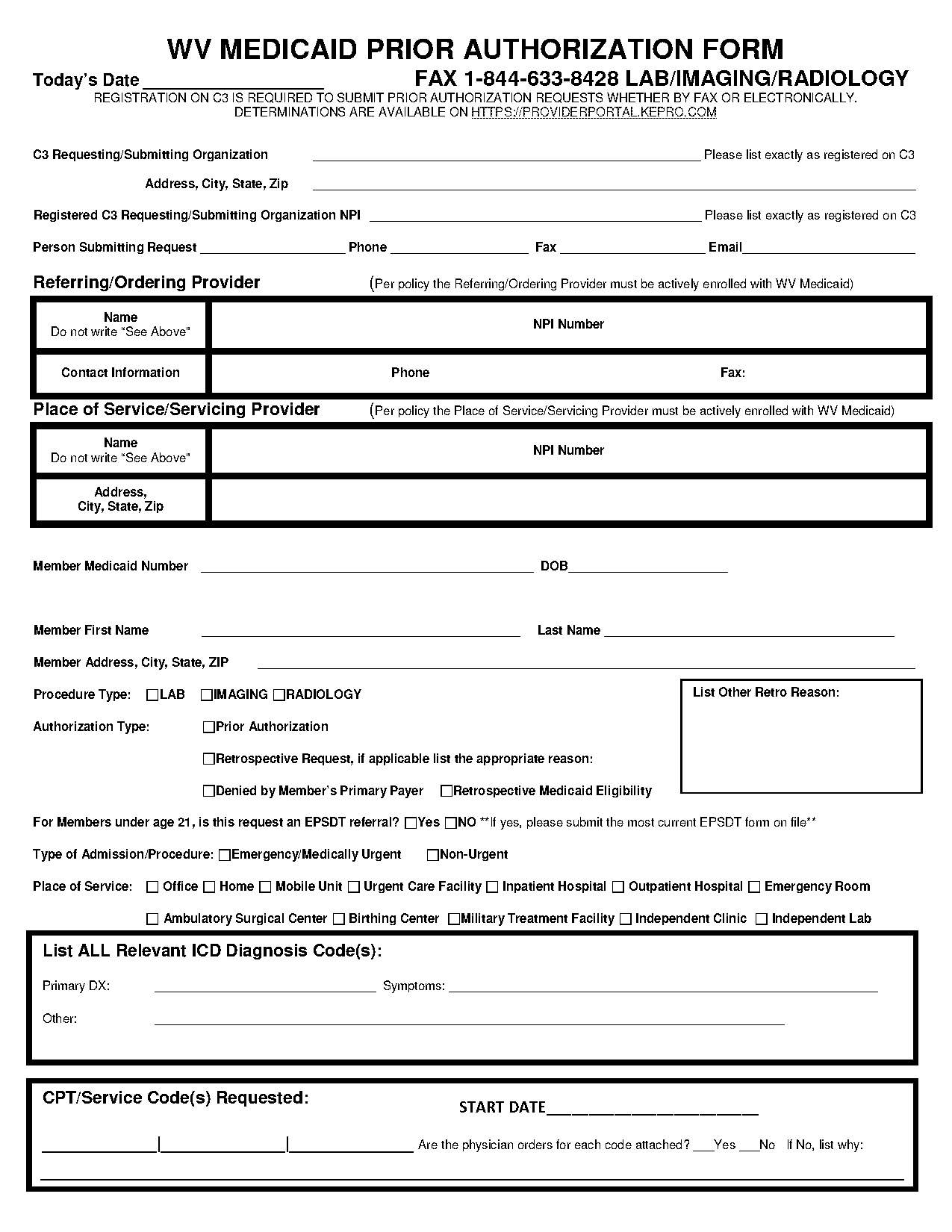 medicaid prior authorization form for ct scan