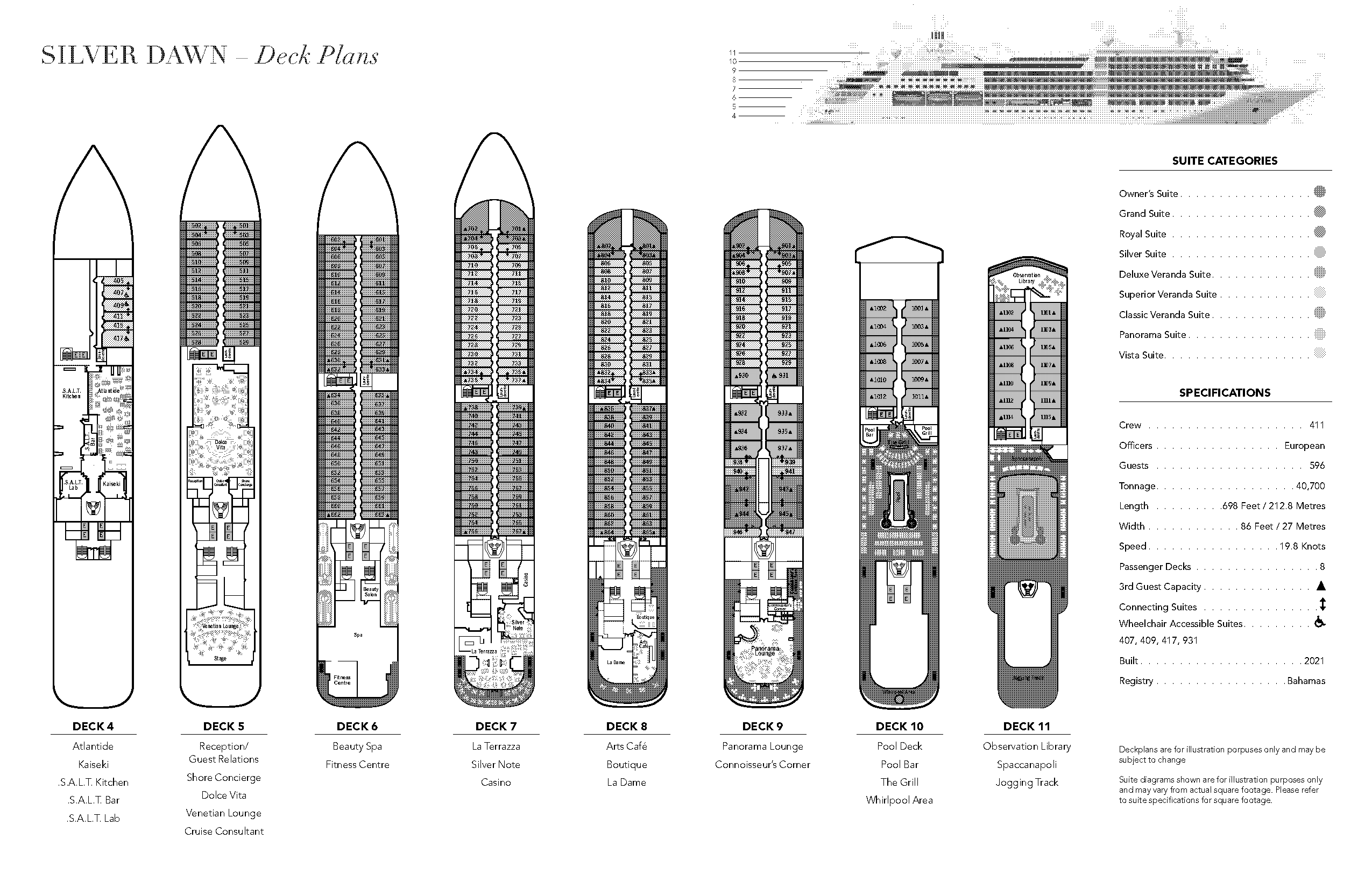 silver dawn deck plan