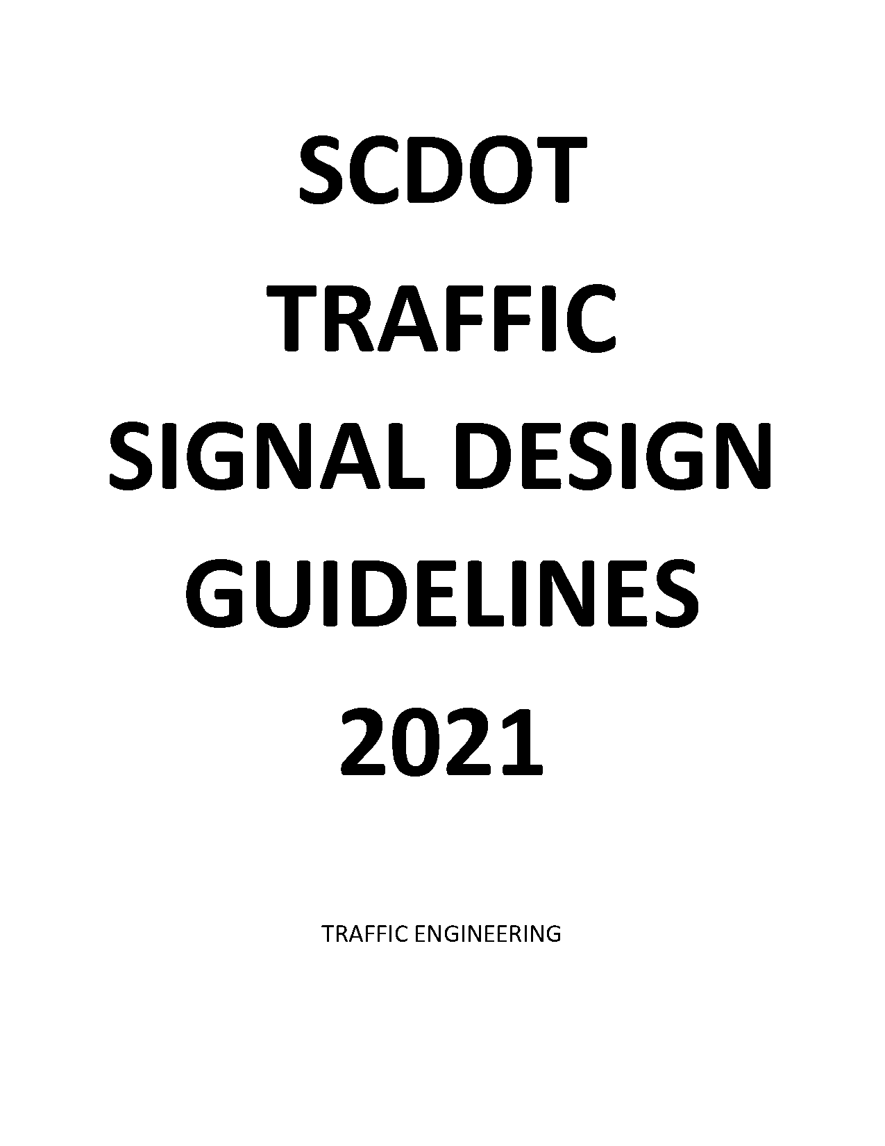 development of a traffic signal phasing and timing plan