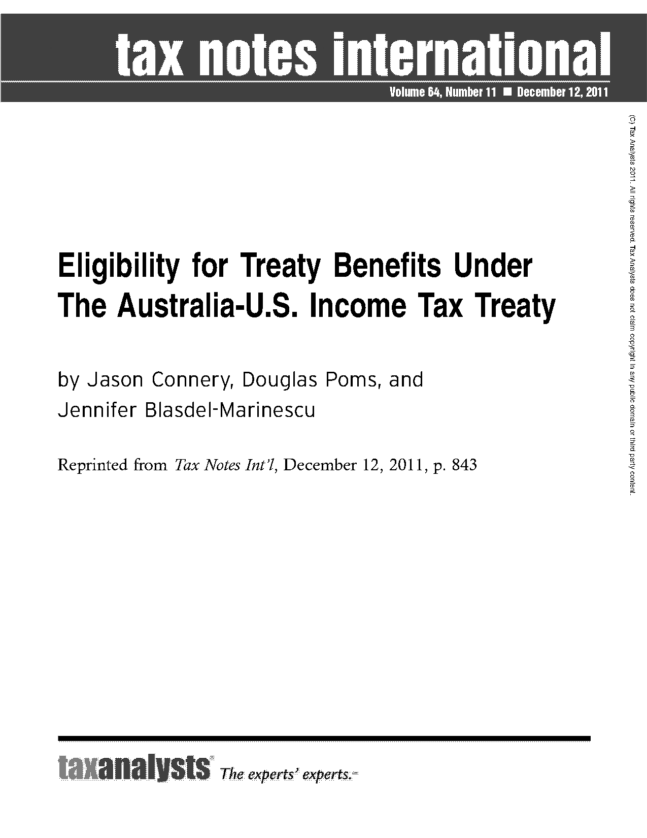 australia united states tax treaty