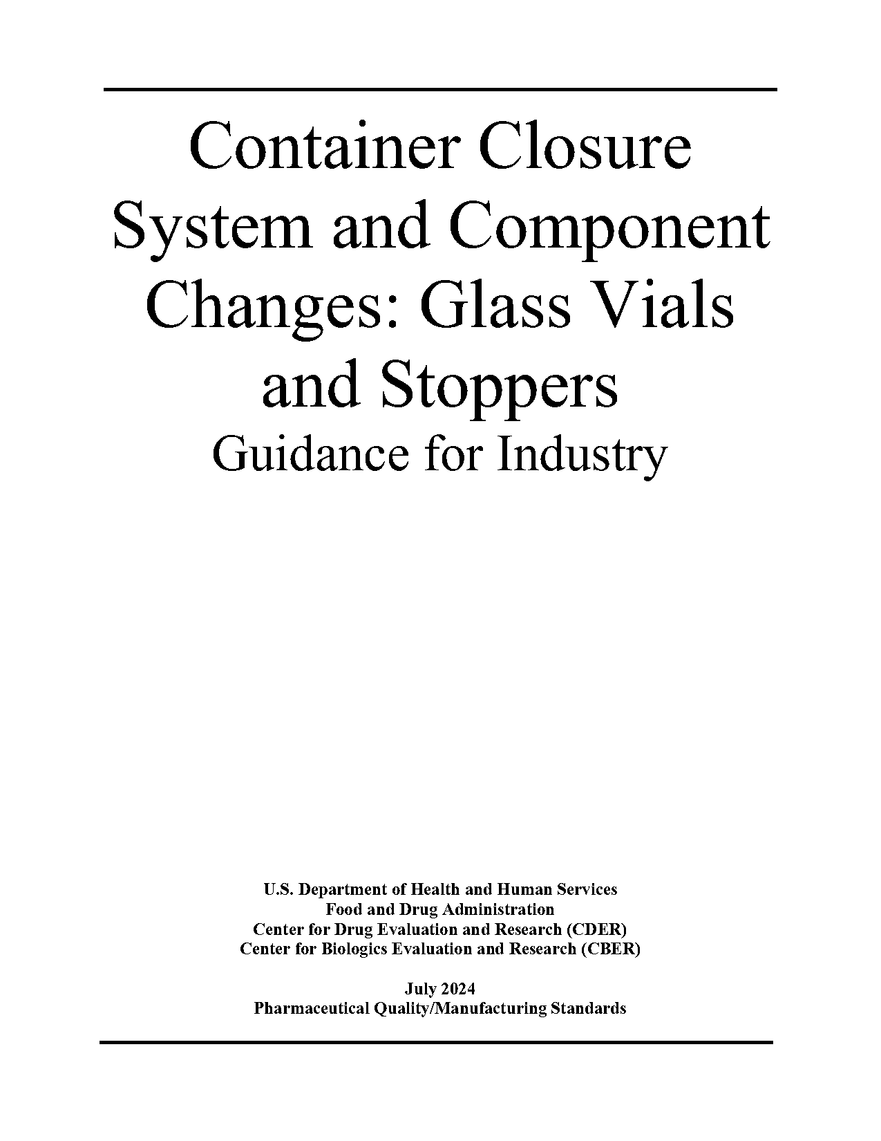 fda container closure guidance