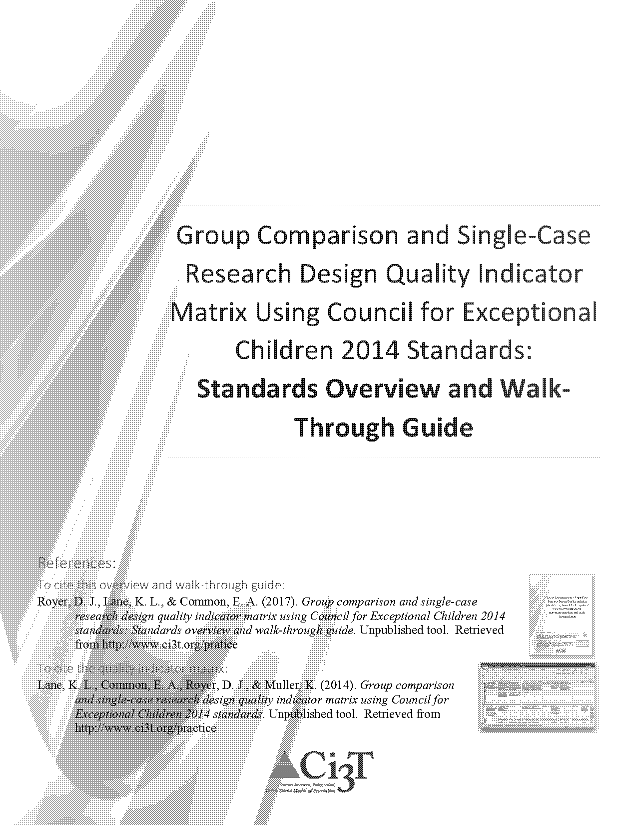 research design matrix sample