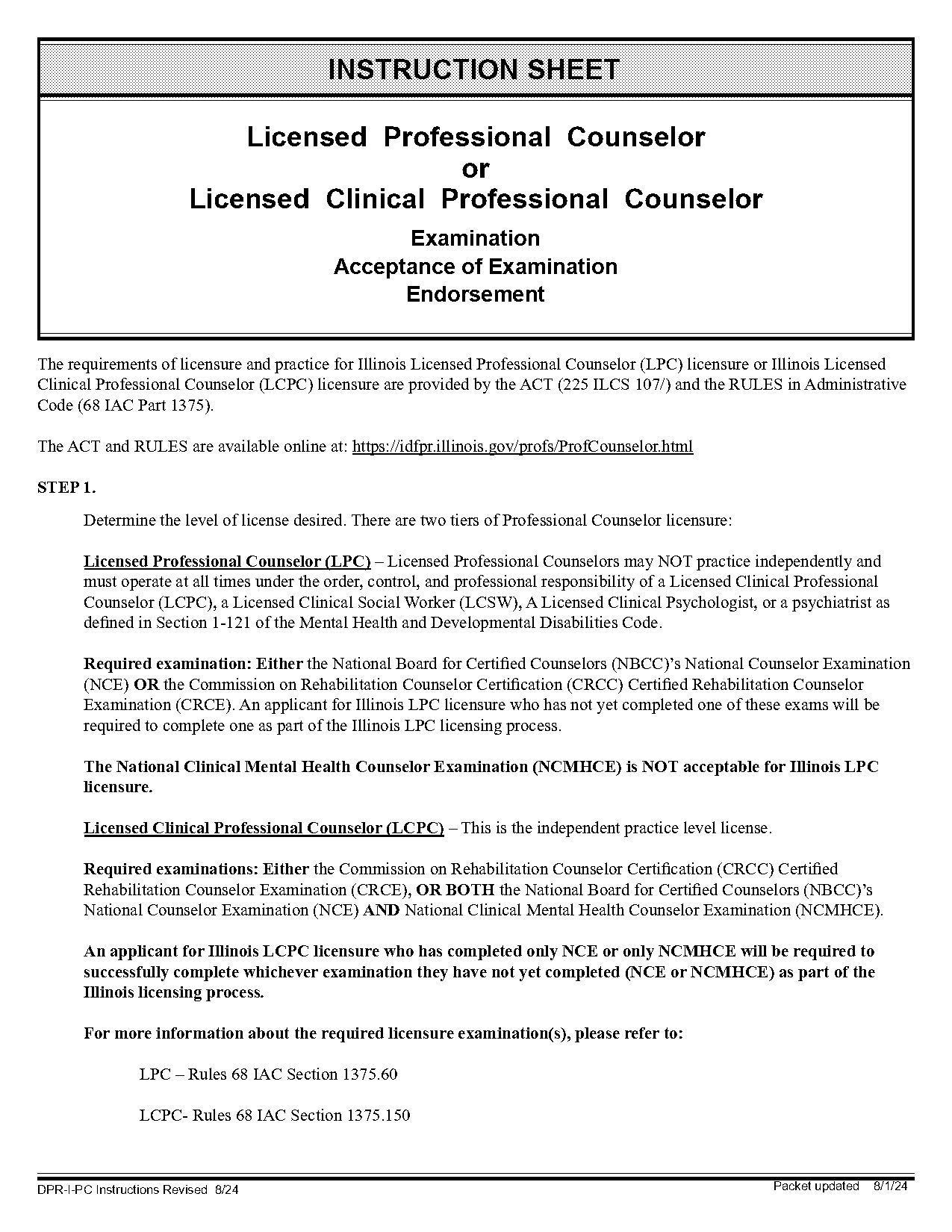 illinois occupational therapy license renewal requirements