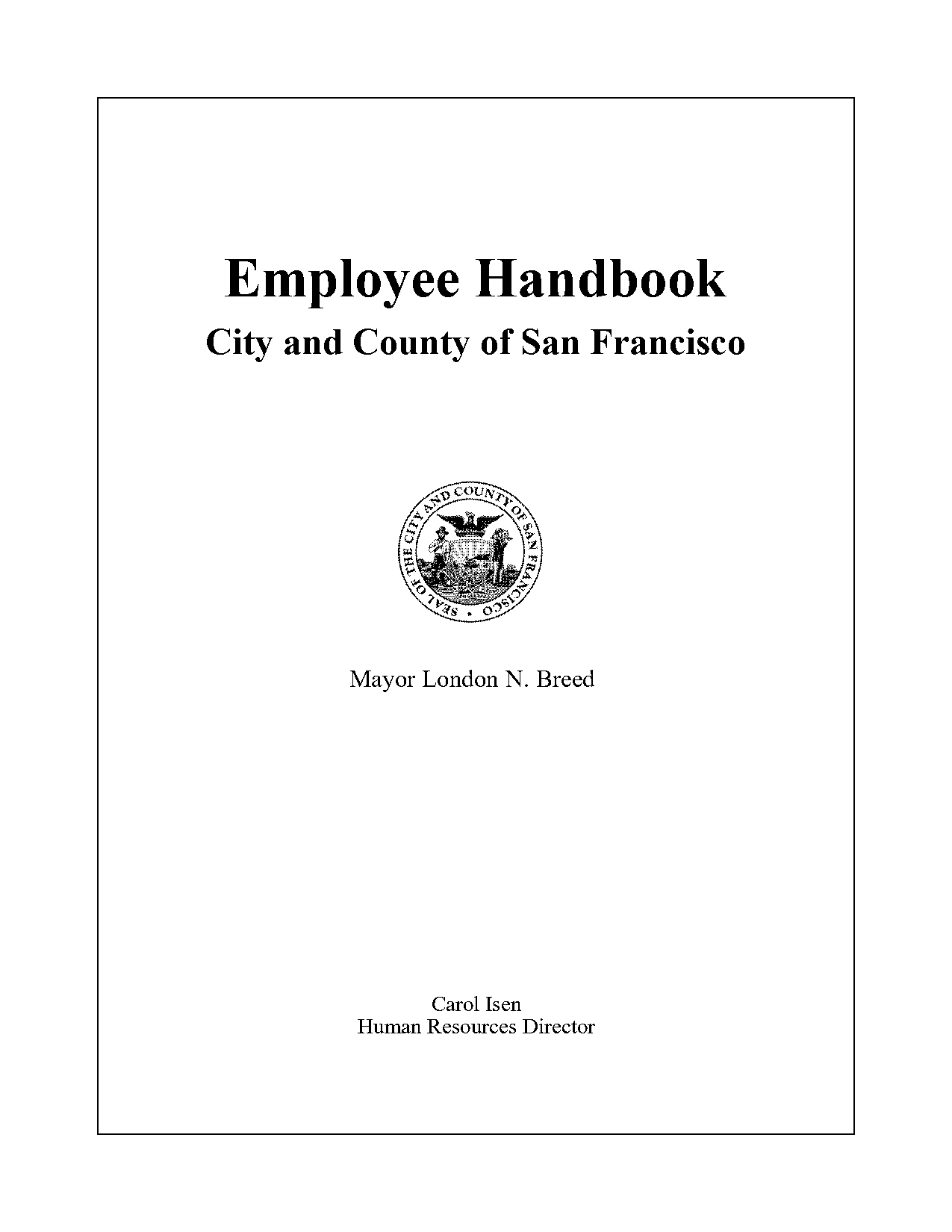 letter stating that i received employee handbook late