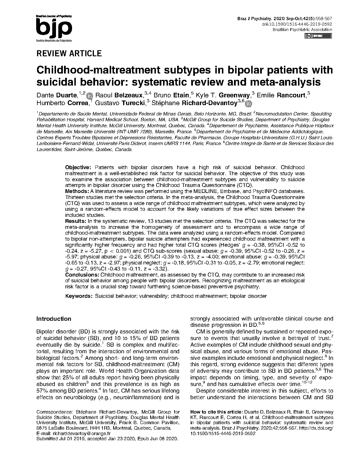 child bipolar questionnaire results