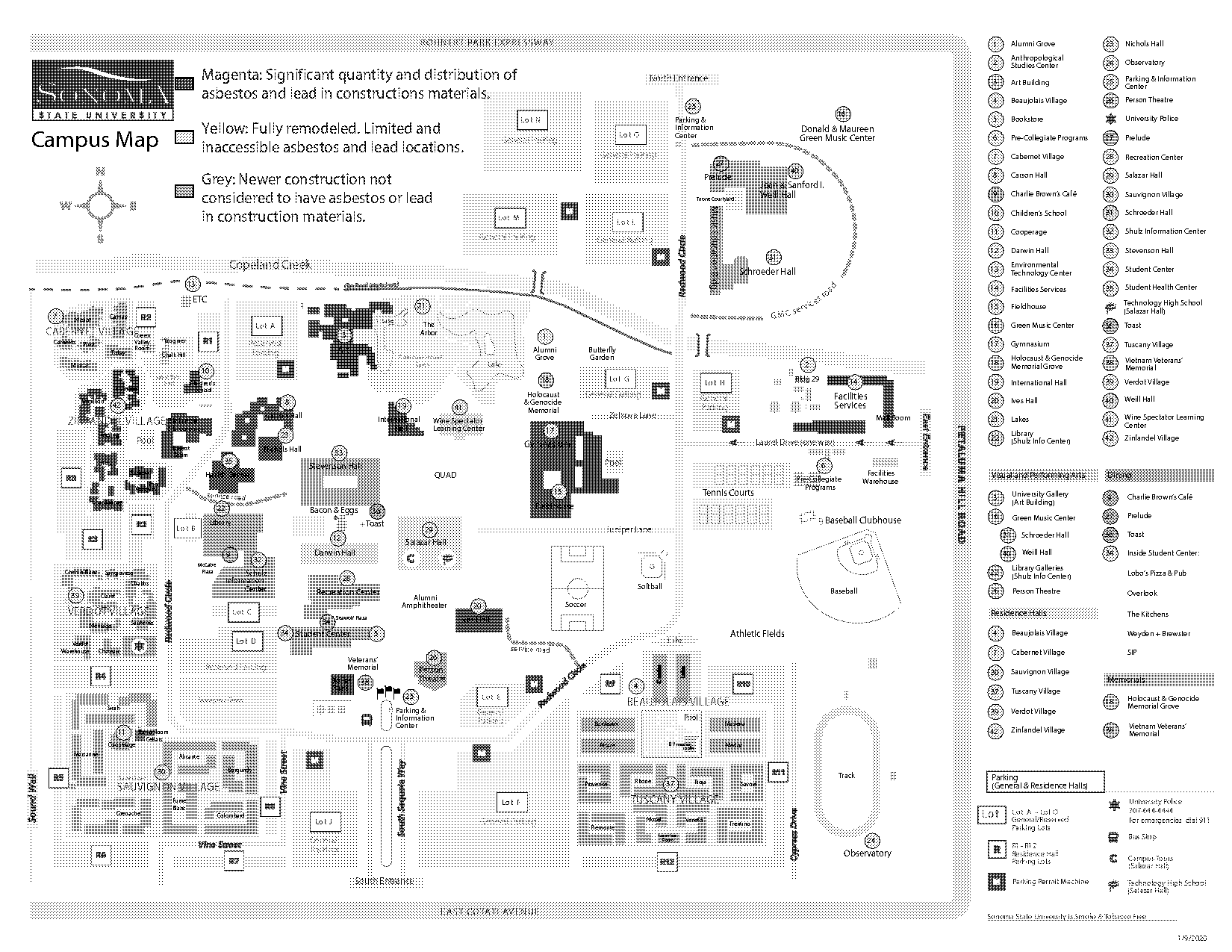 sonoma state campus directions