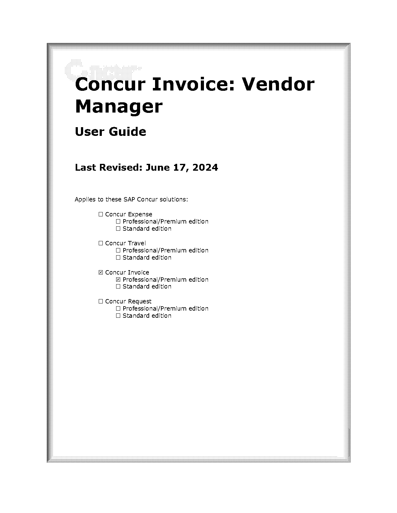 vendor management database template