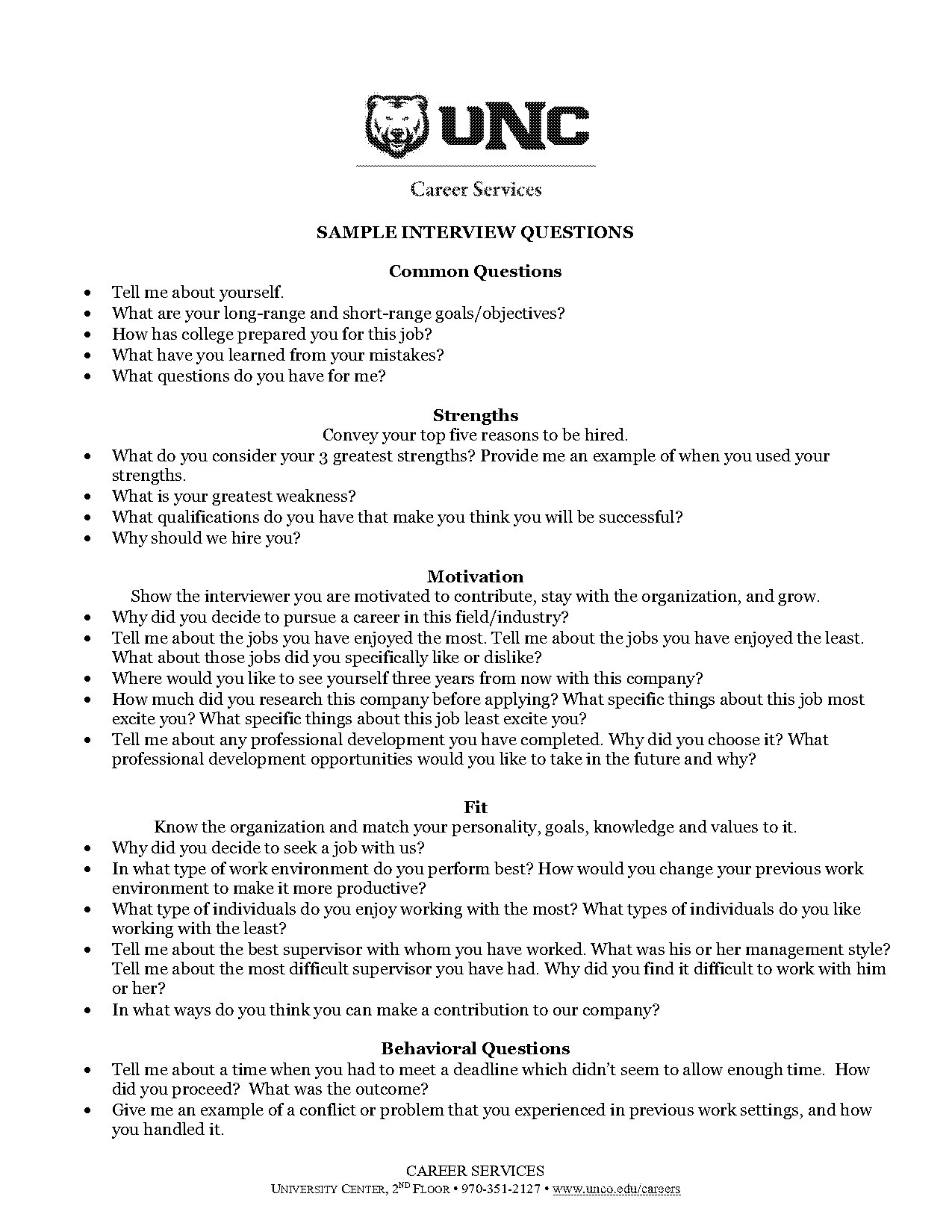 job interview questions answers sample