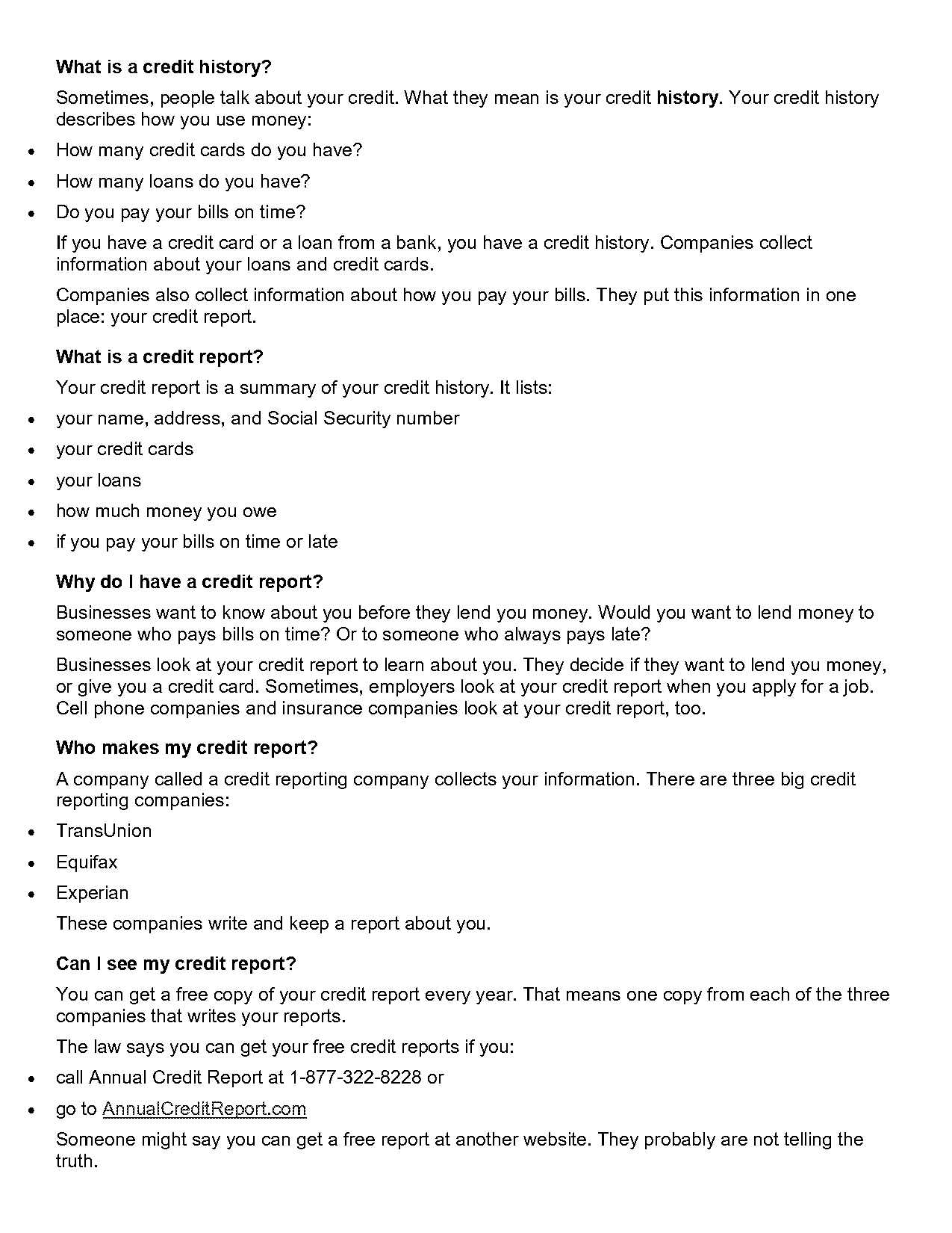 how many free credit reports do you get a year