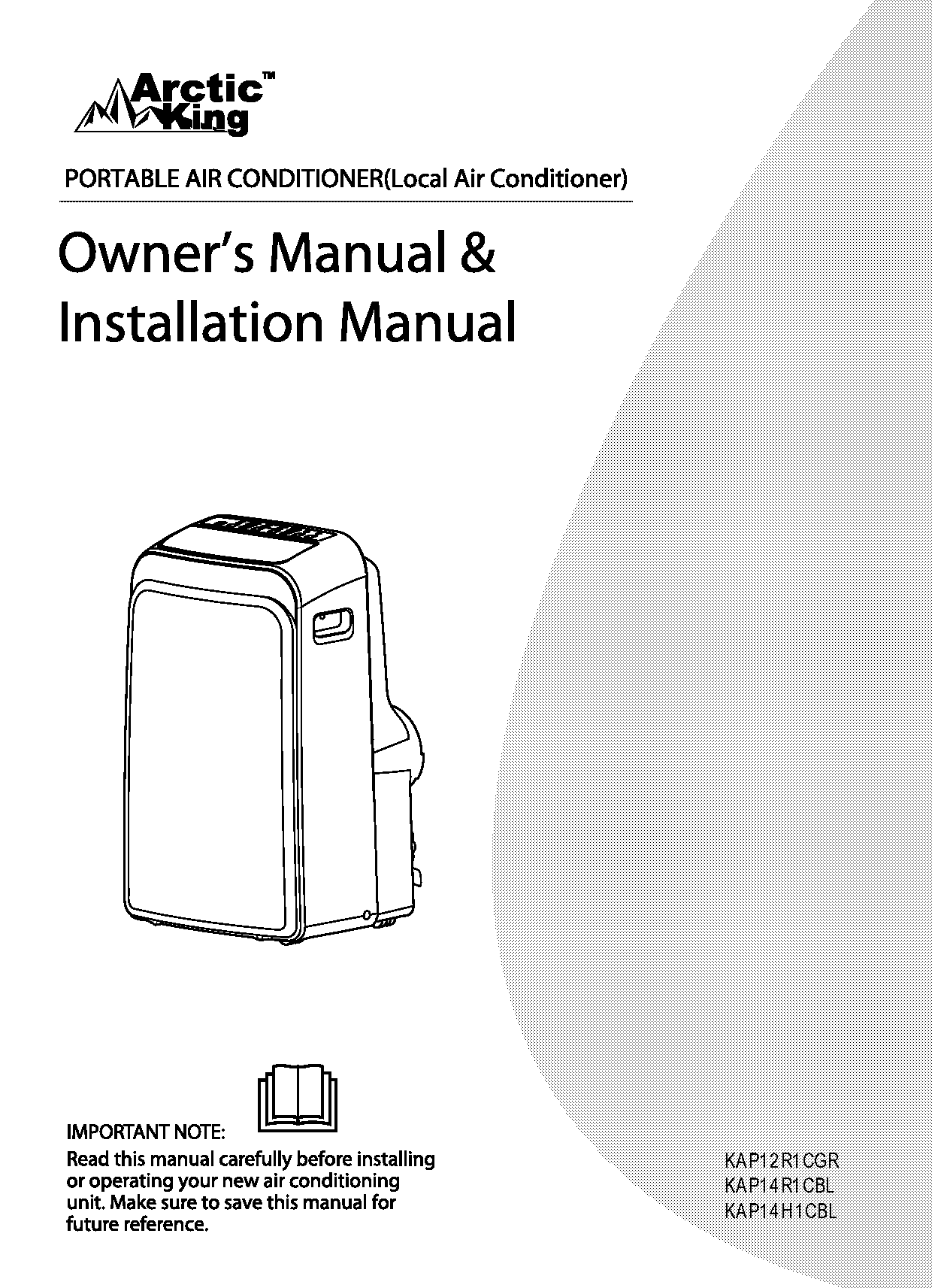 arctic king portable air conditioner manuals