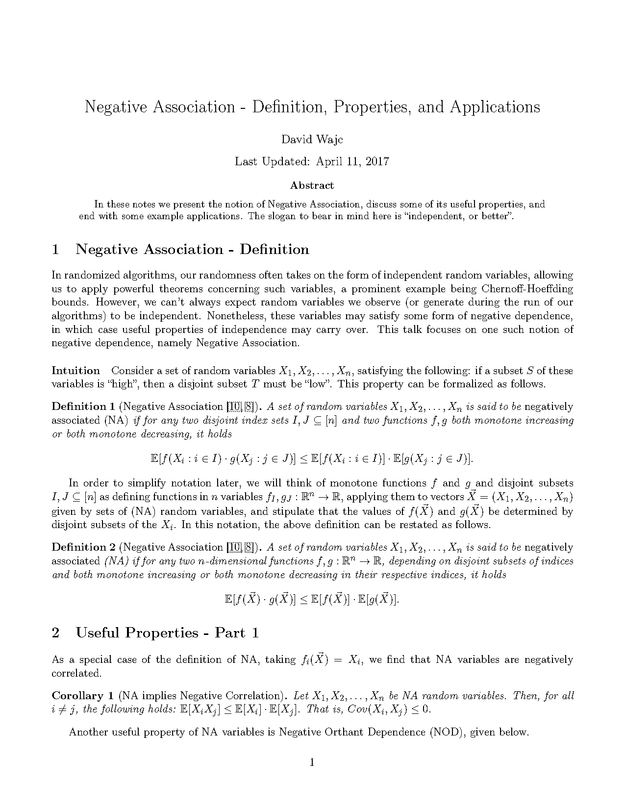 sampling correlated random variables