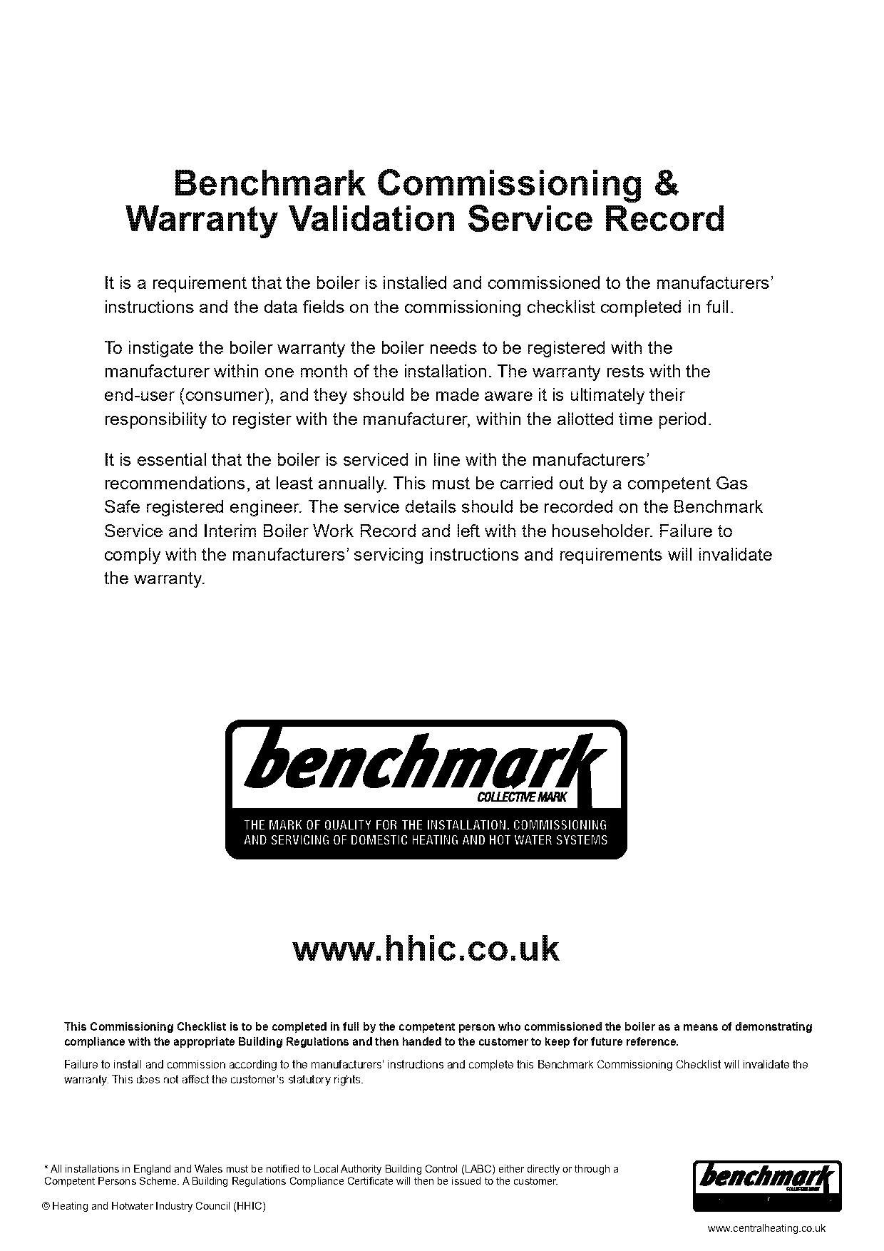 worcester boiler service requirements