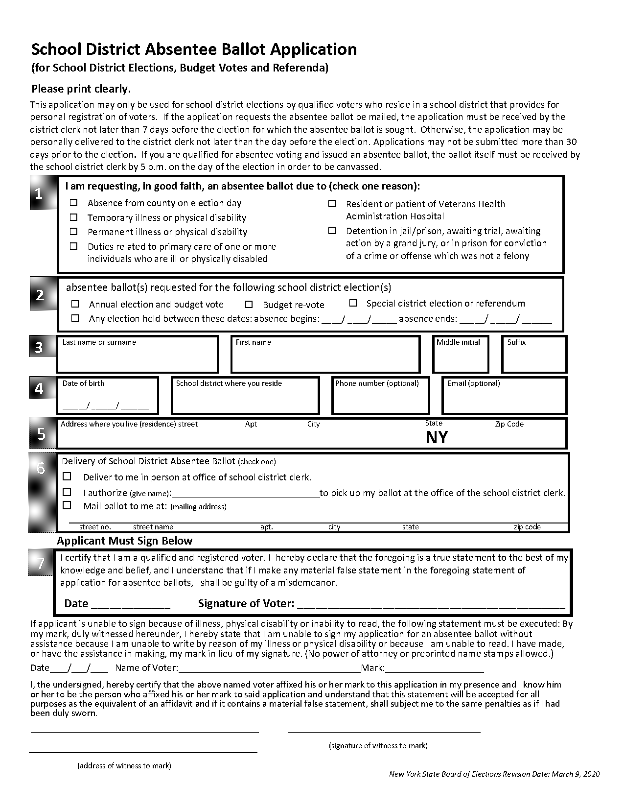 new york application for absentee ballot