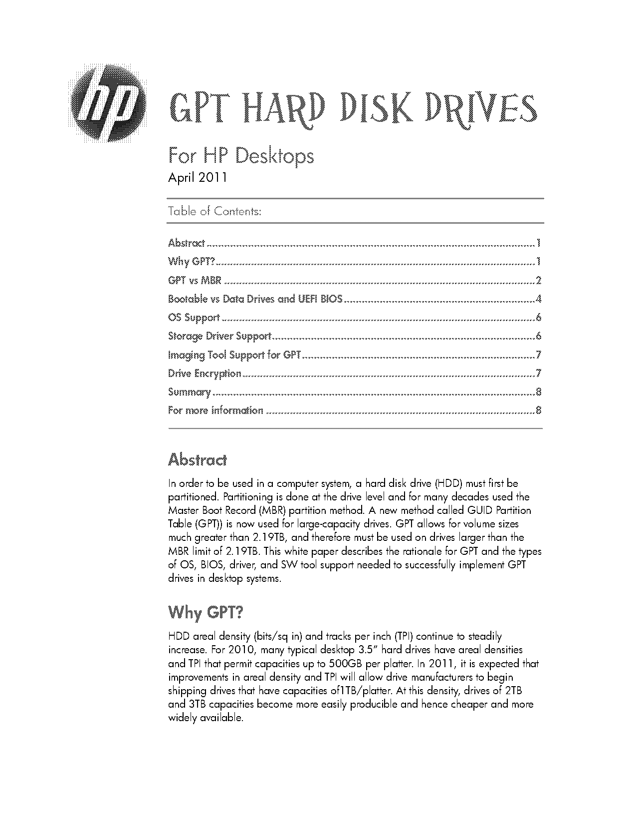 gpt vs master boot record