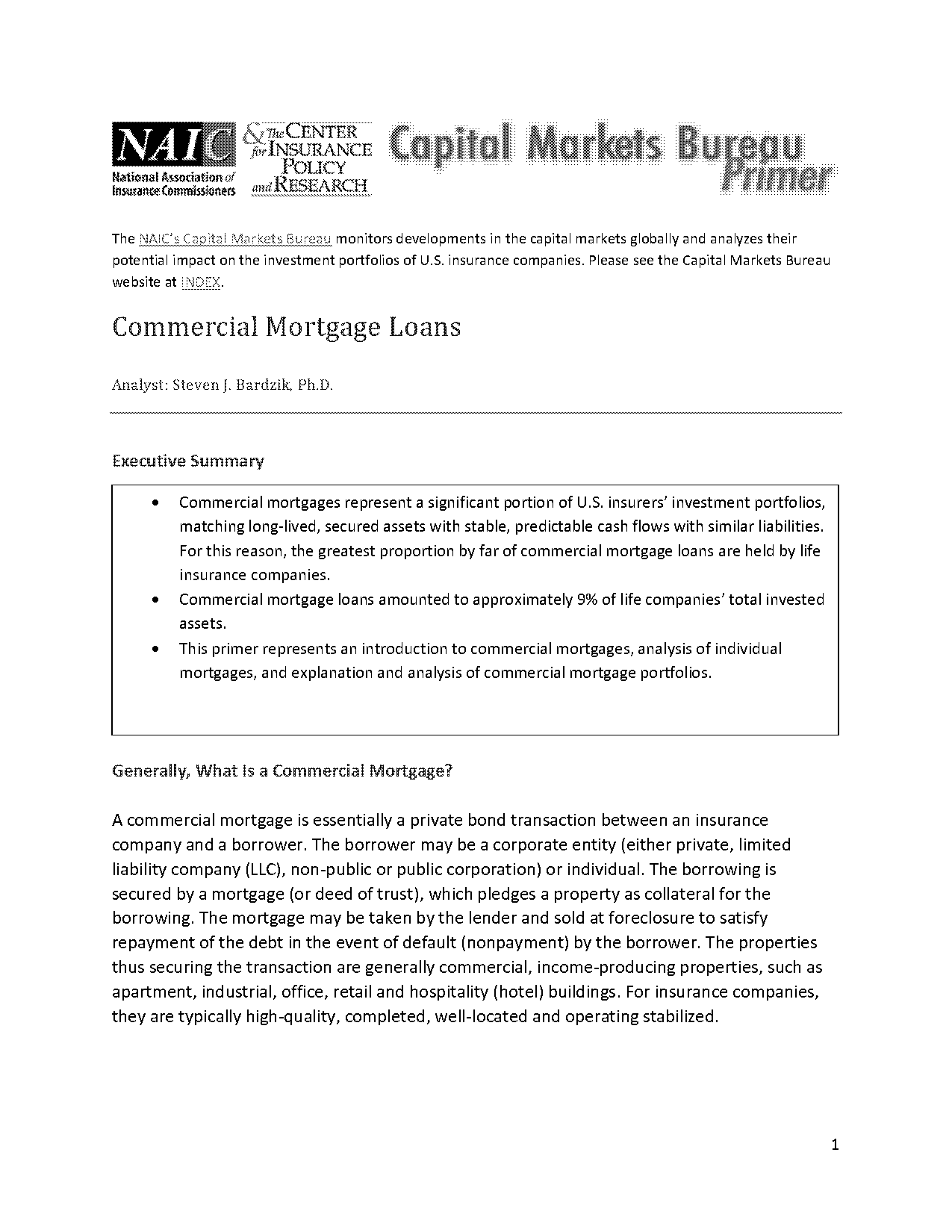 commercial mortgage line of credit on land