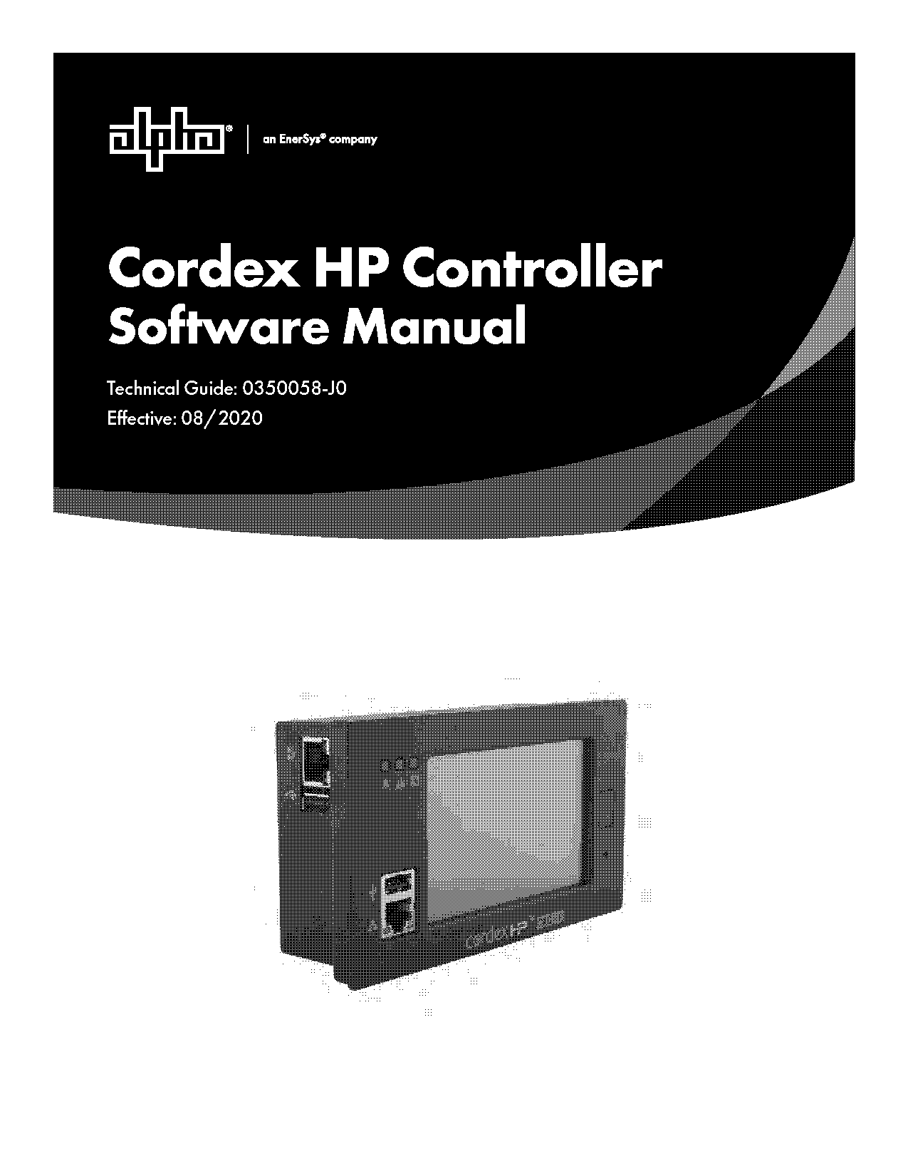 alpha cordex hp controller manual