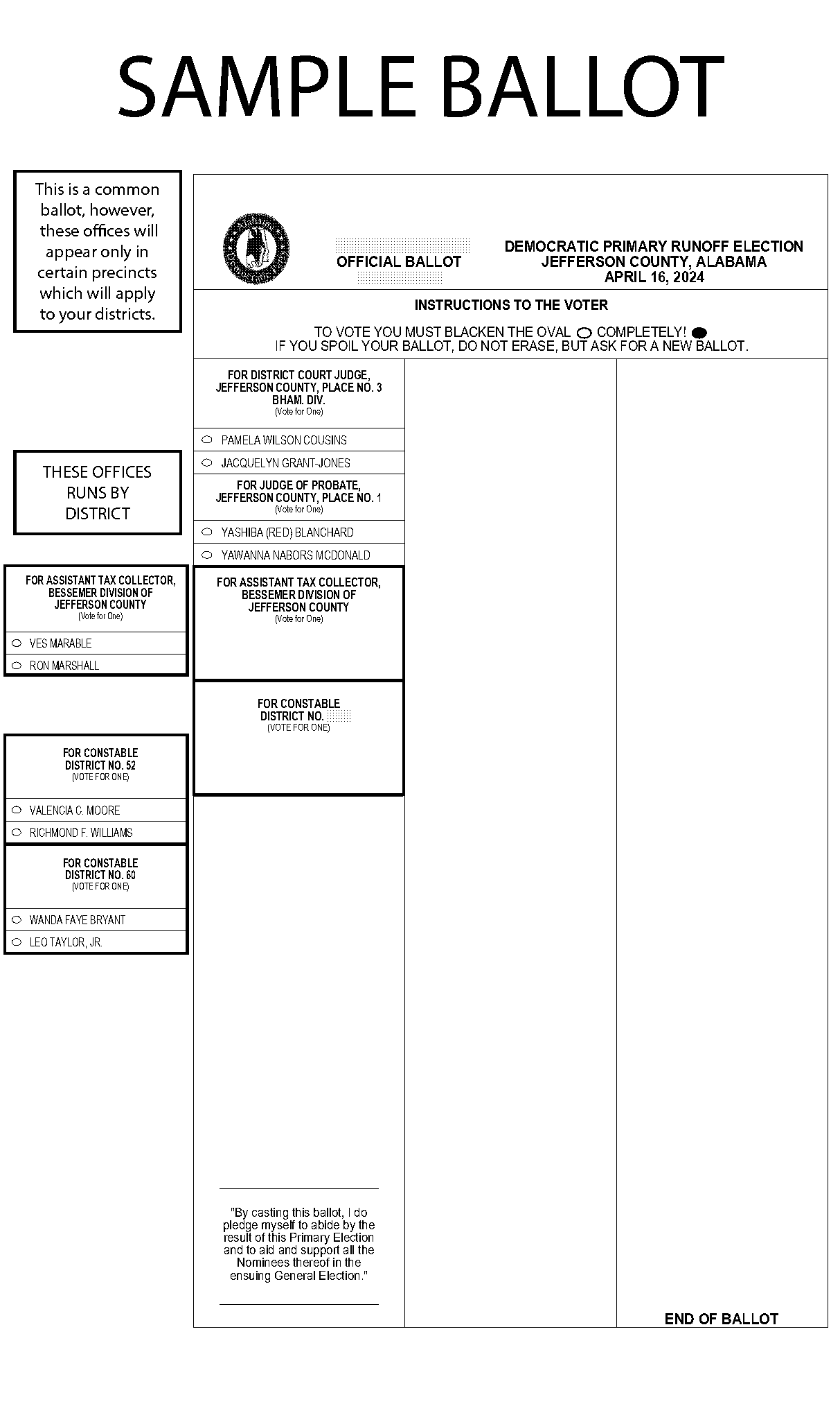 alabama democratic sample ballot