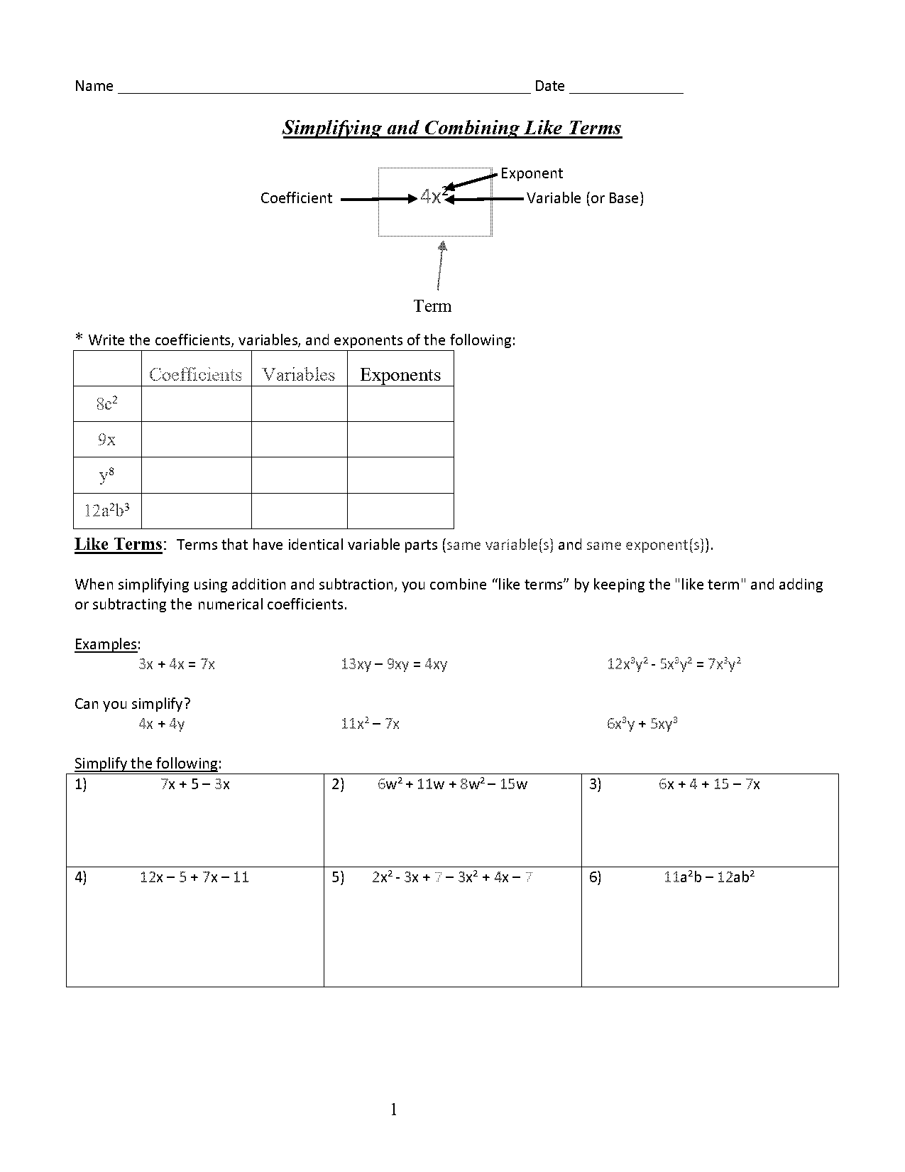 solving one step equations with algebra tiles worksheet pdf