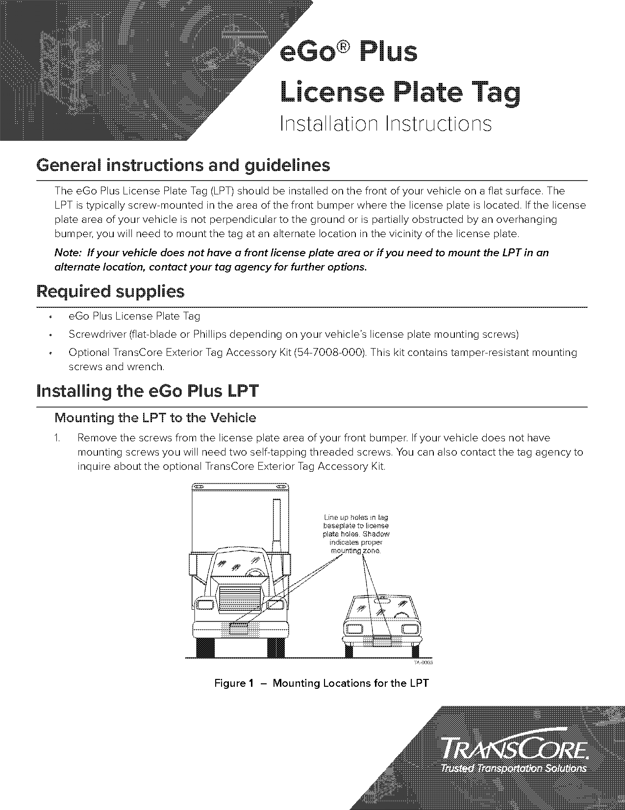 licence plate fastener kit instructions