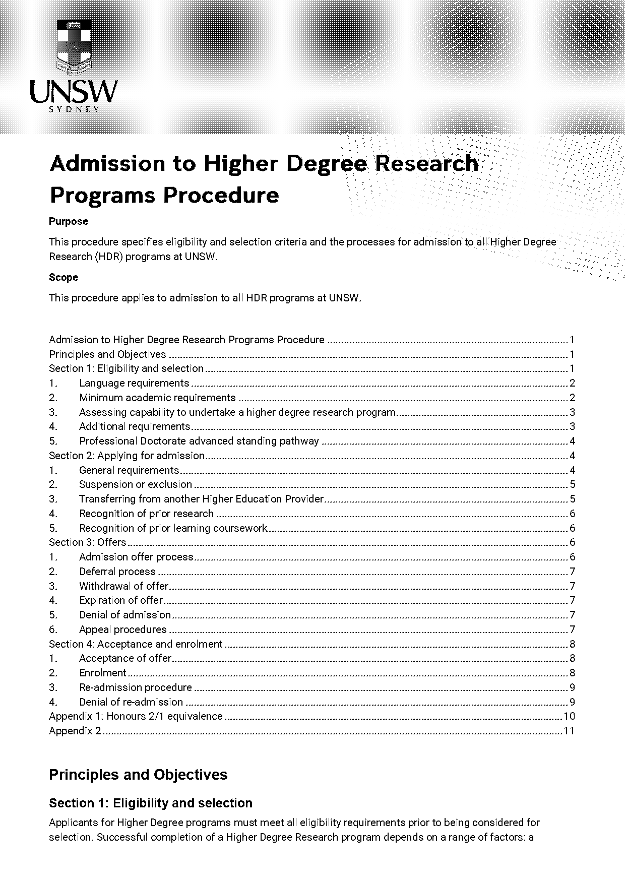 university of new south wales postgraduate application form