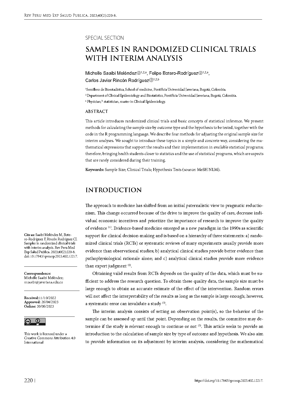 sample size calculation for interim analysis