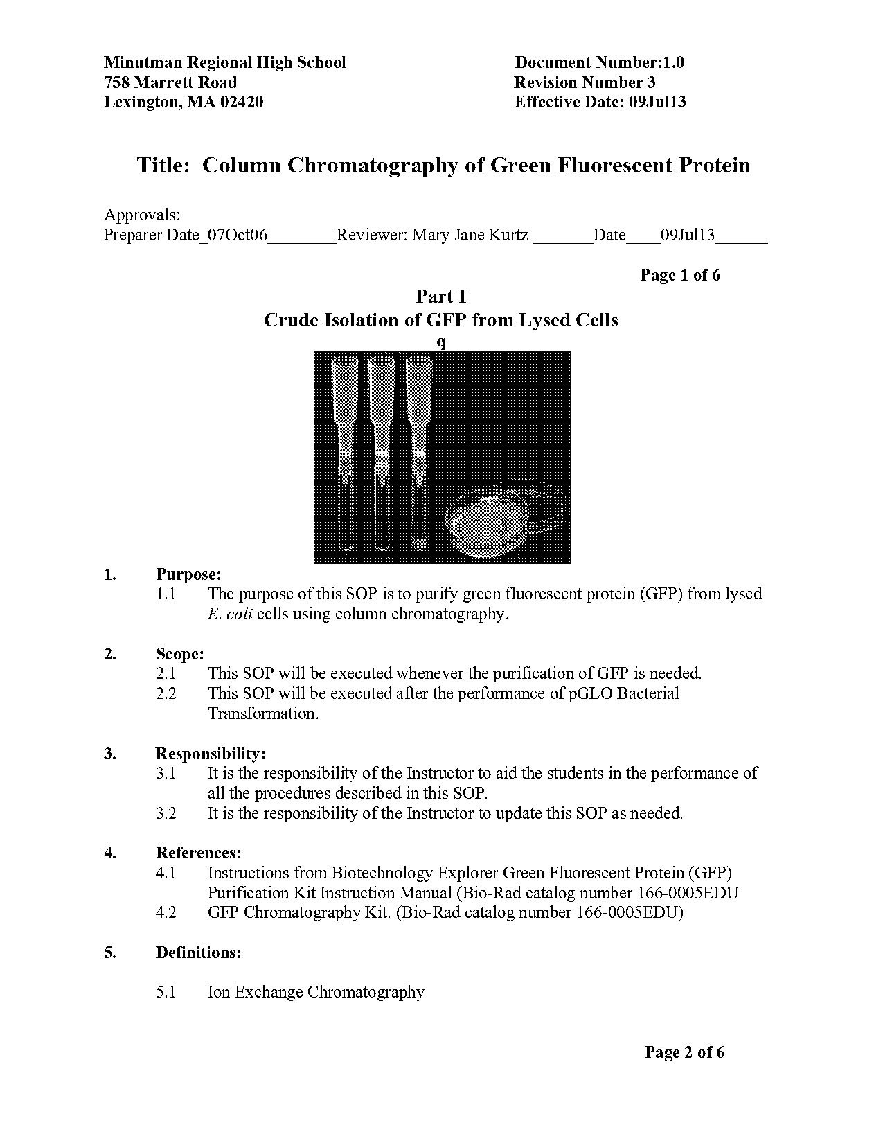 pglo bacterial transformation kit instruction manual