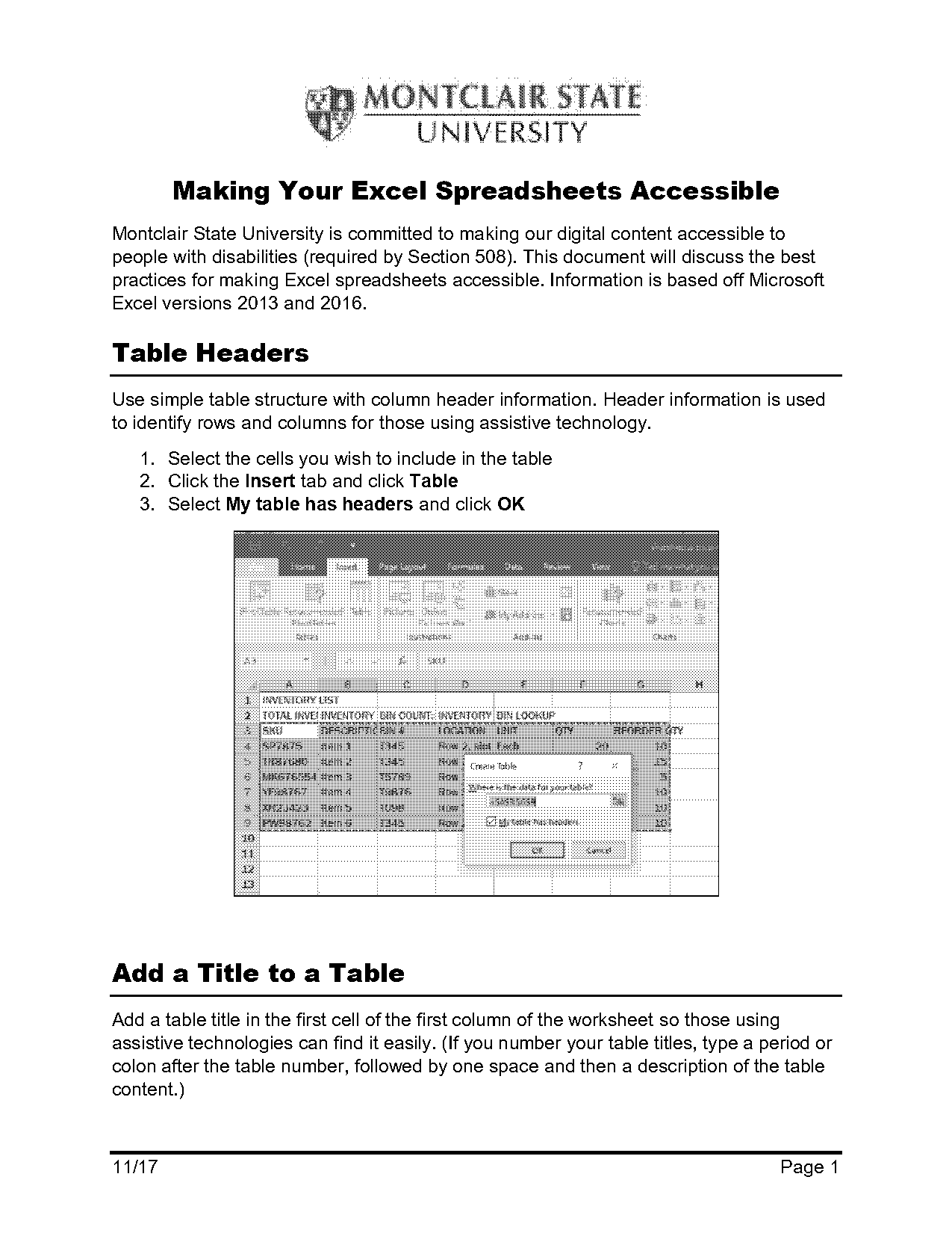 how to make spreadsheets excel