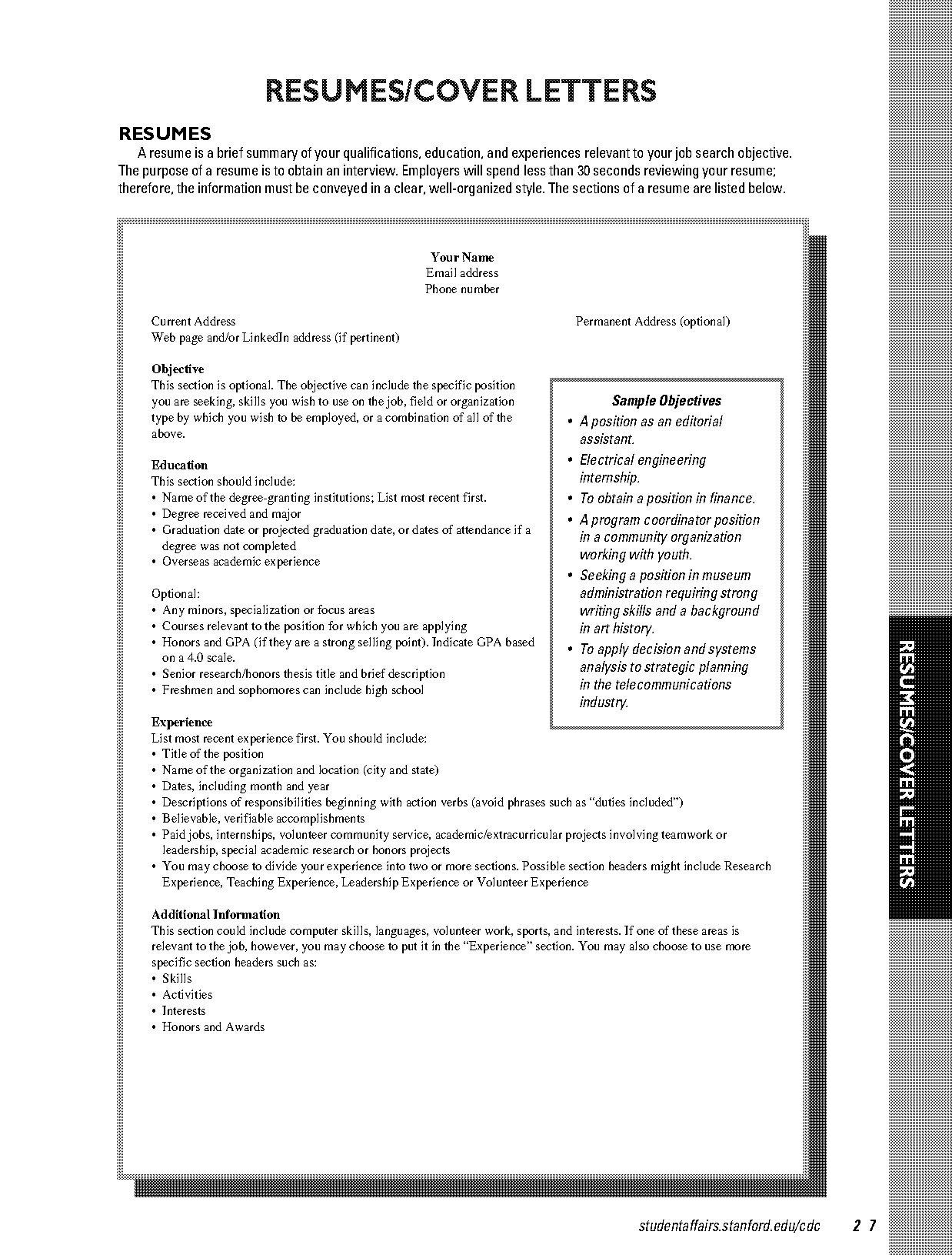 internship cover letter template word