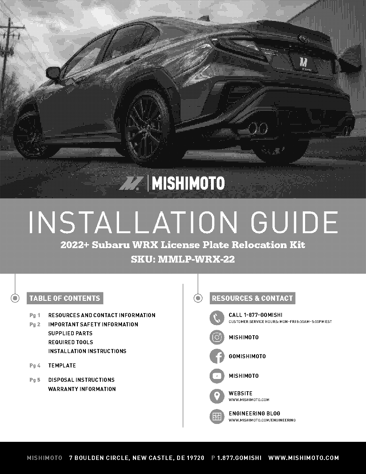 licence plate fastener kit instructions