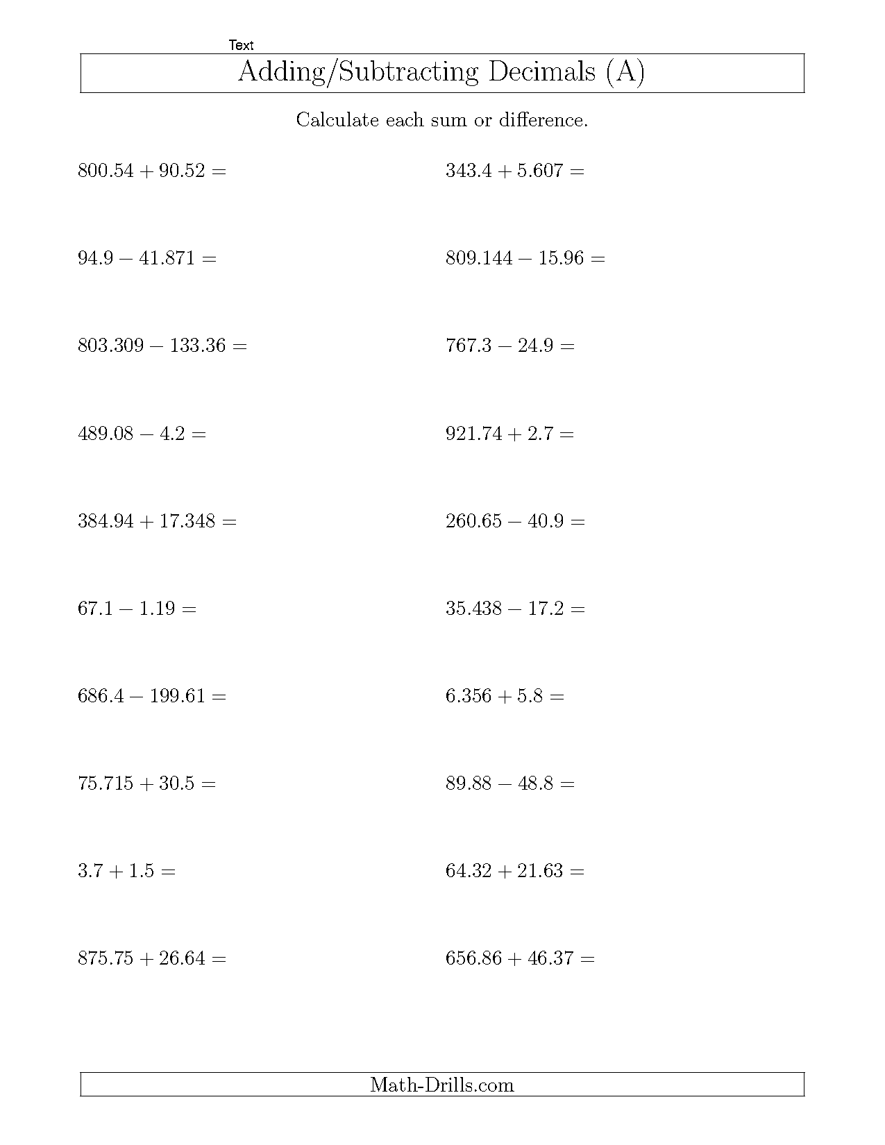 mixed numbers addition worksheet