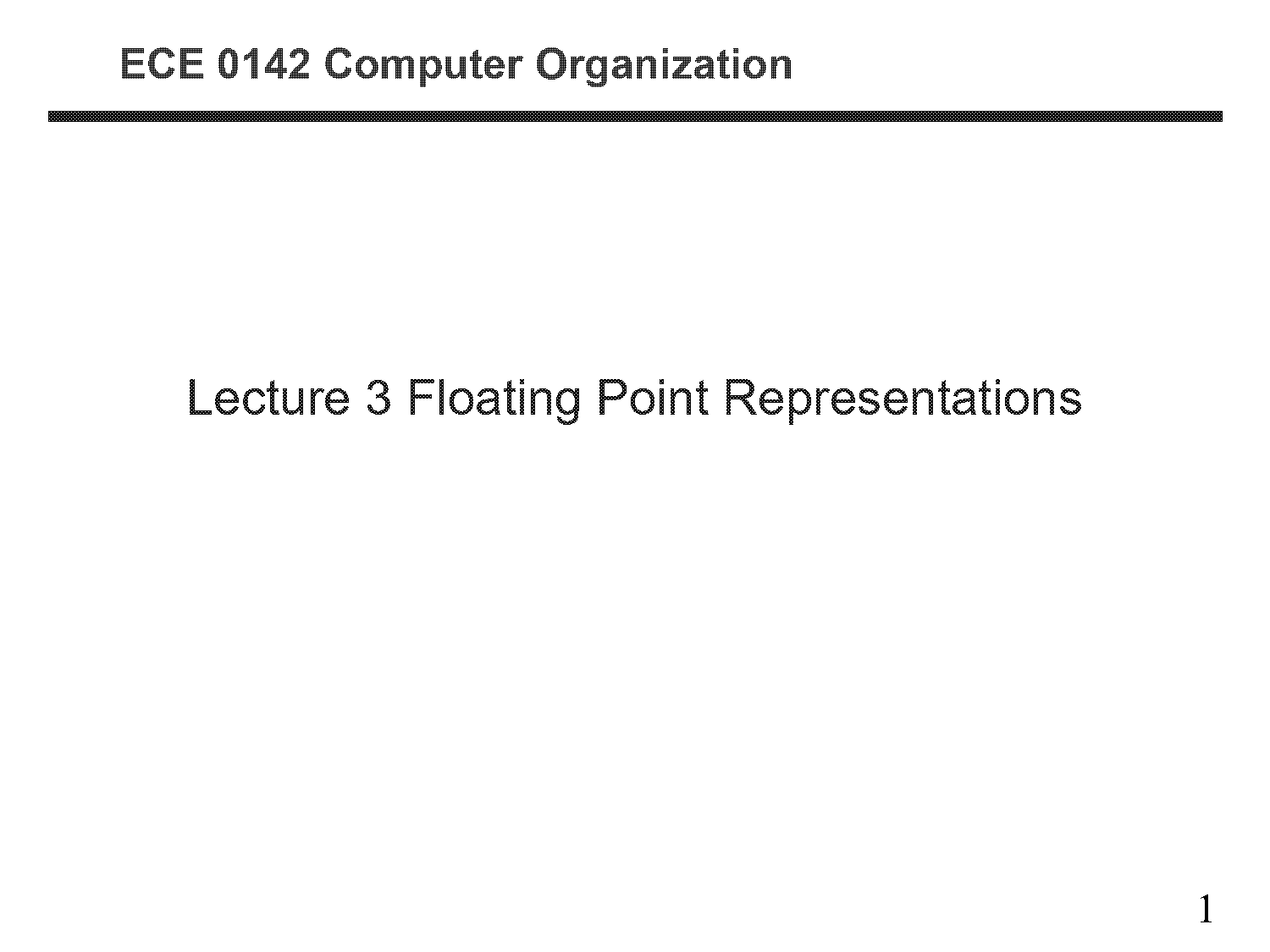 write a short note on ieee floating point number representation