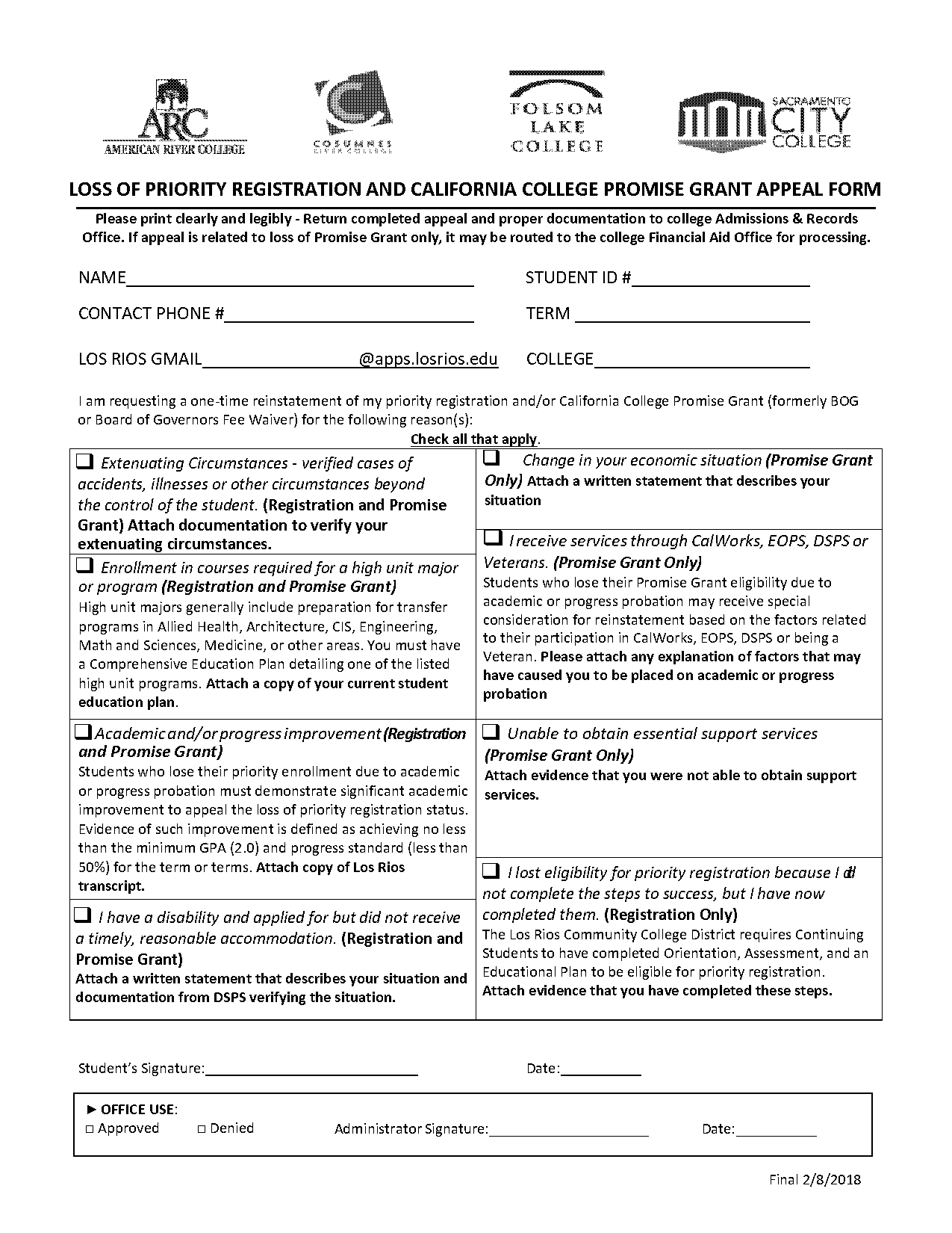 california promise grant application pdf