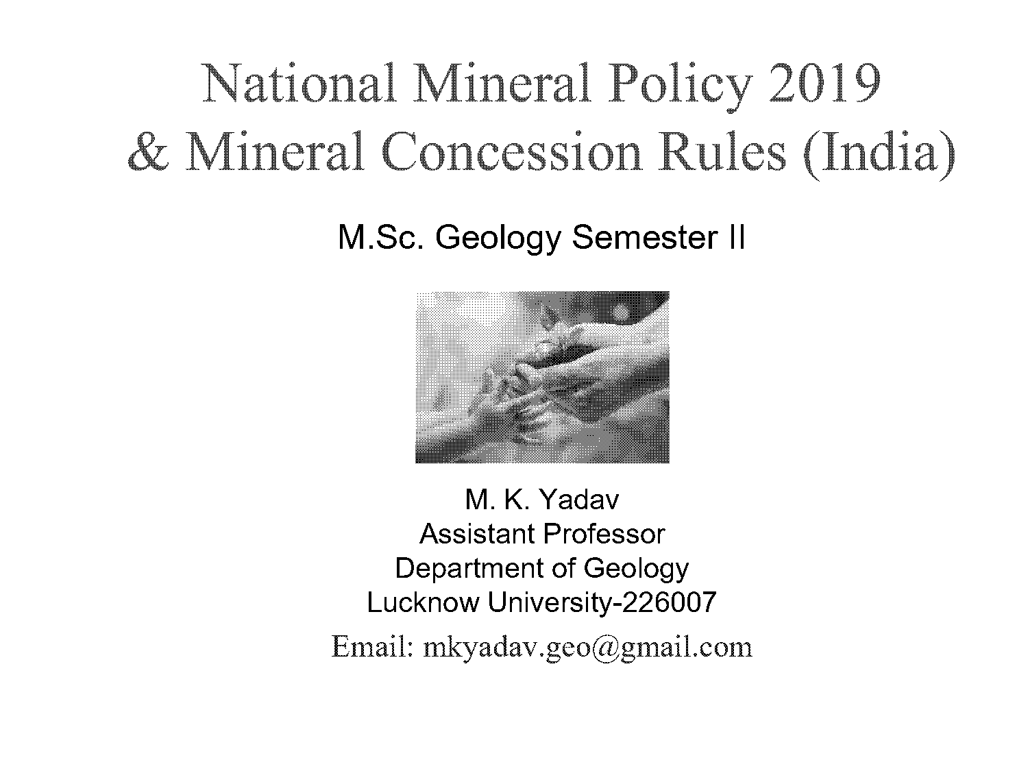 national mineral policy ppt