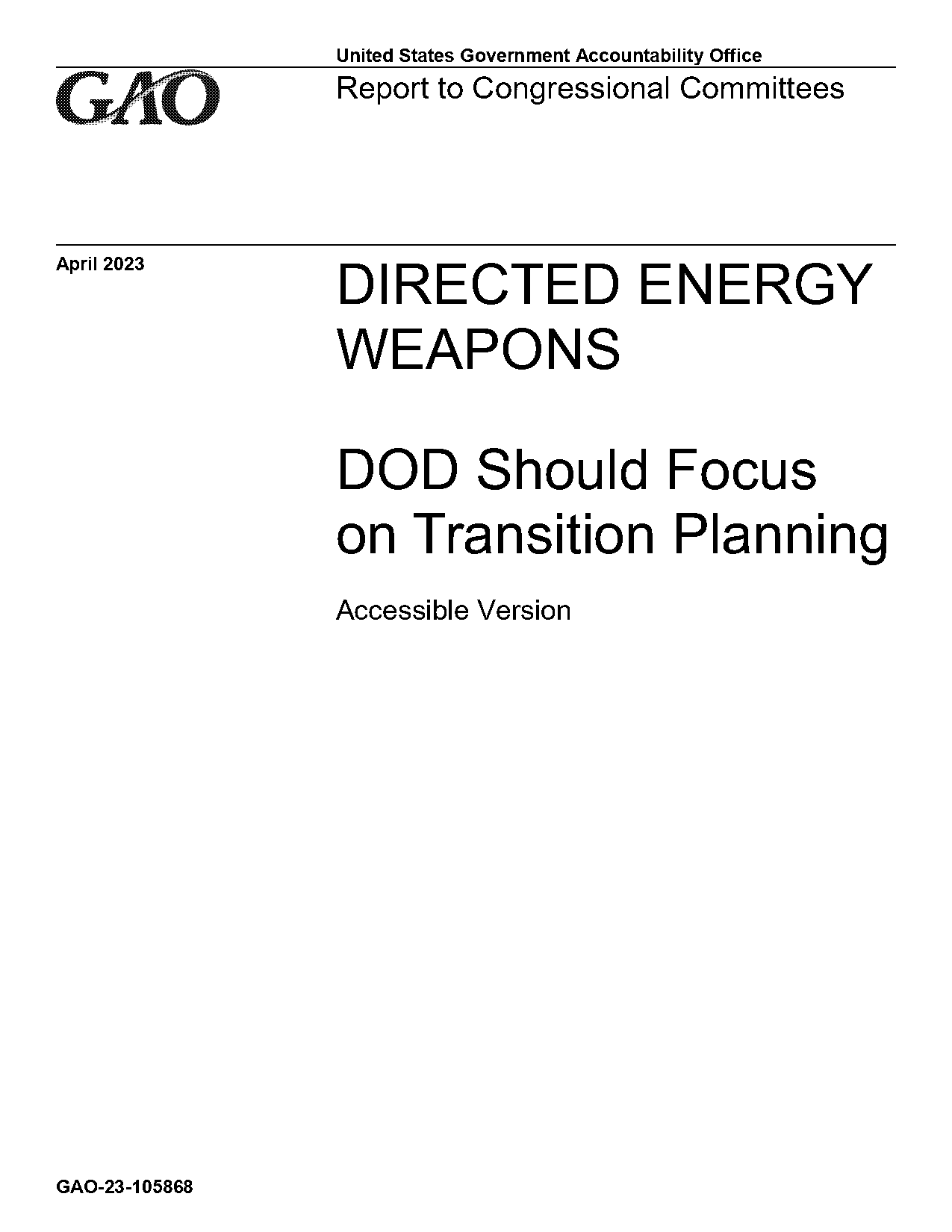 directed energy weapons code of federal regualations