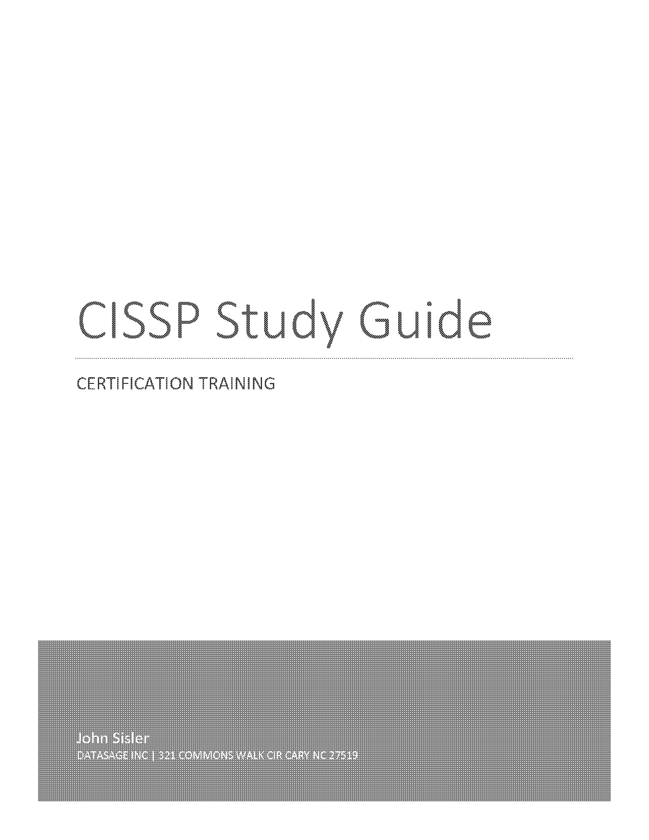 cissp certified information systems security professional study guide pdf