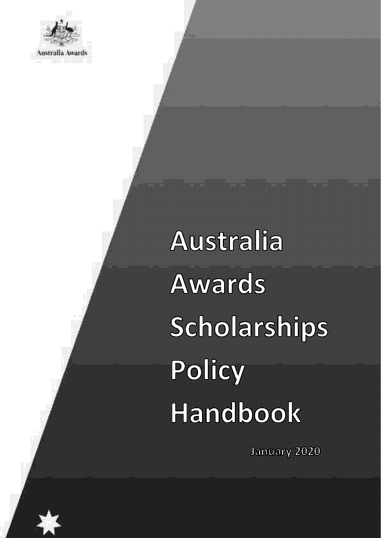 australia award scholarship handbook