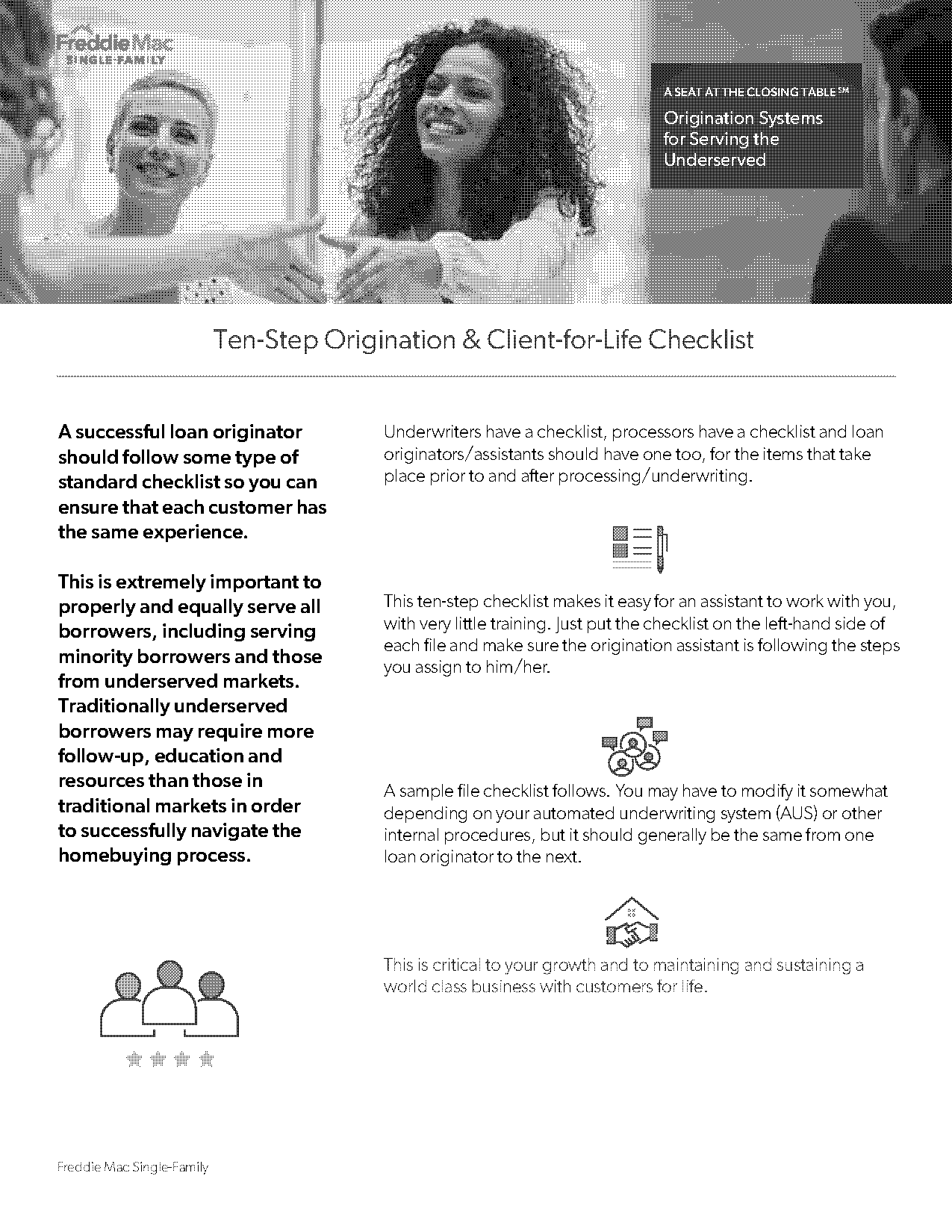 customer checklist form chart