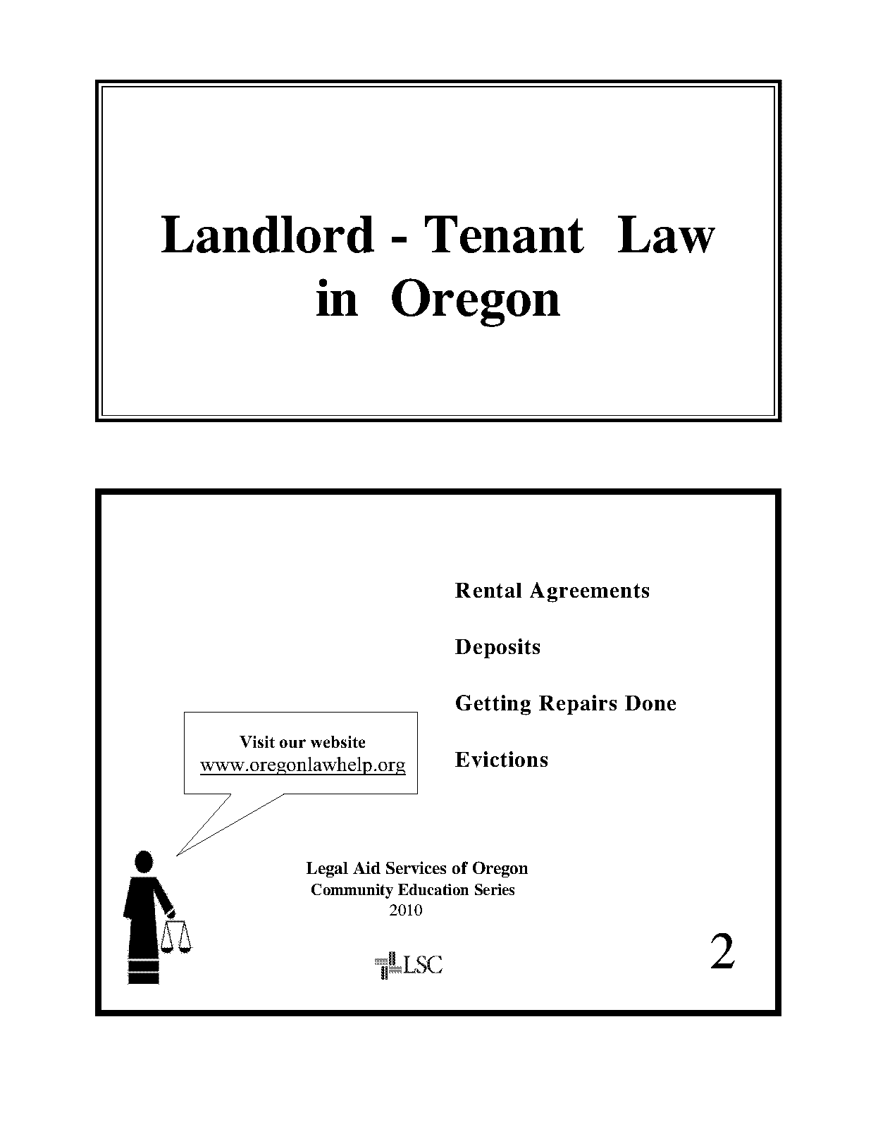 polk county oregon landloard tenant settlement agreement